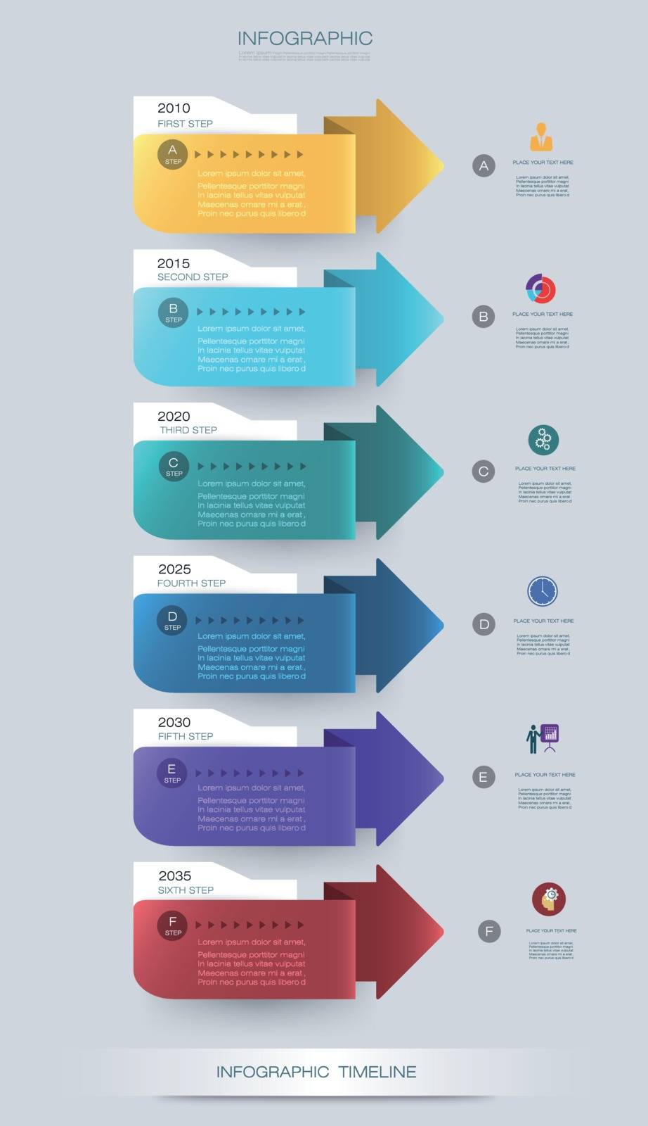 Vector infographics timeline design by Nongkran_ch
