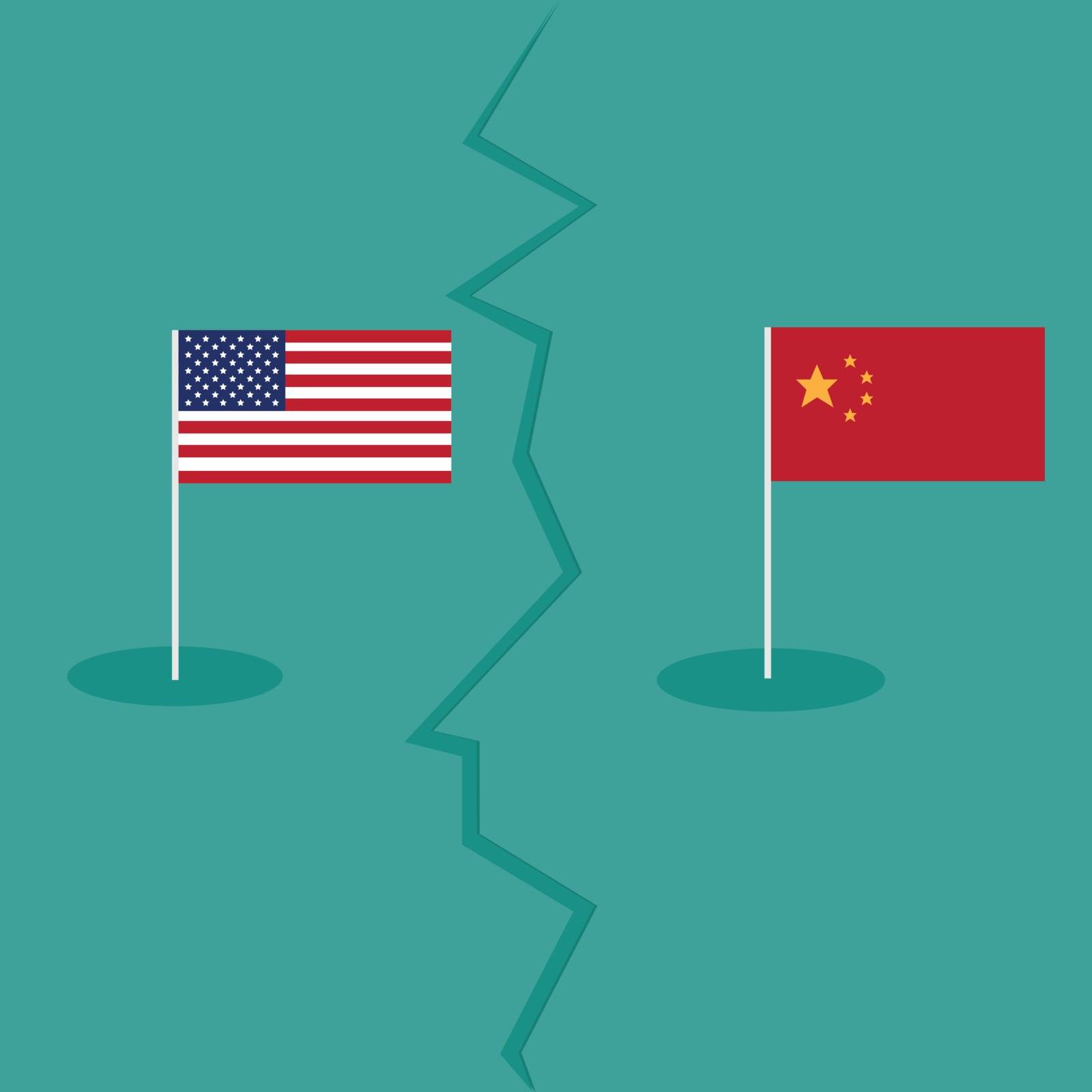 trade war America China tariff business global exchange international concept