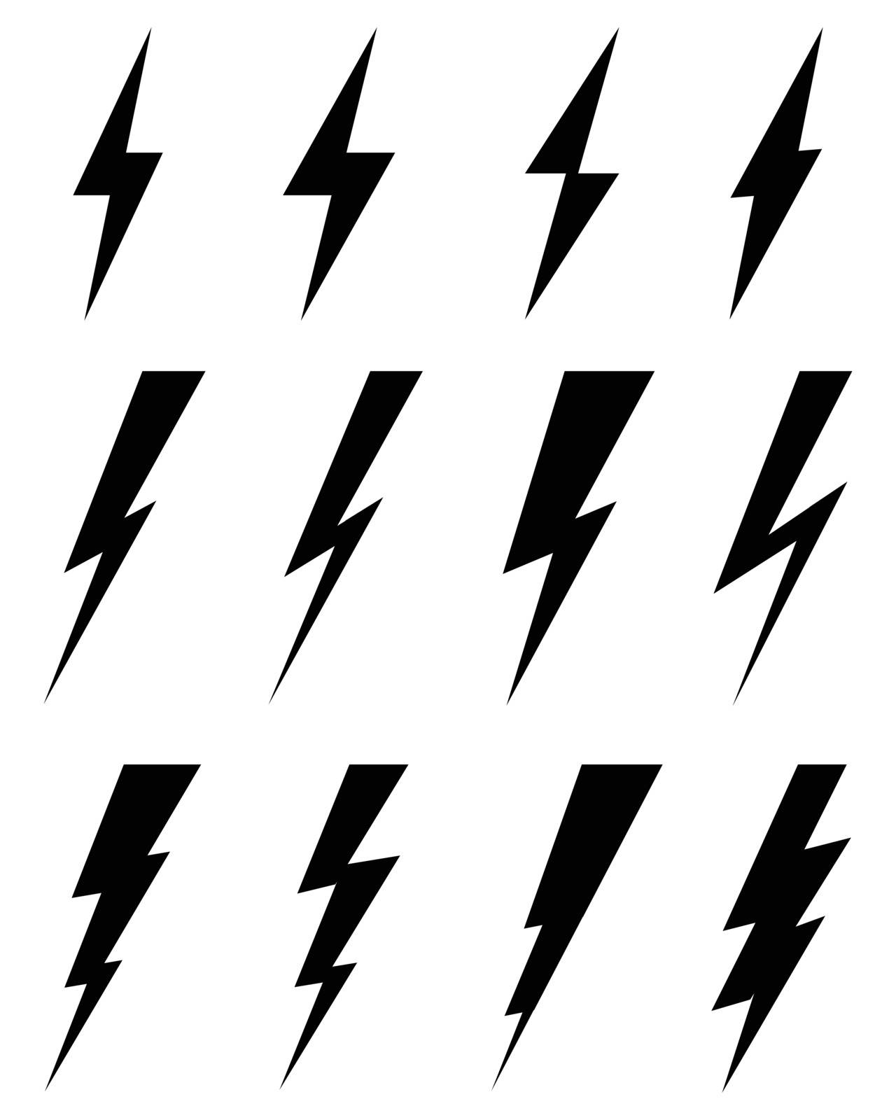 icons of thunder lighting by ratkomat