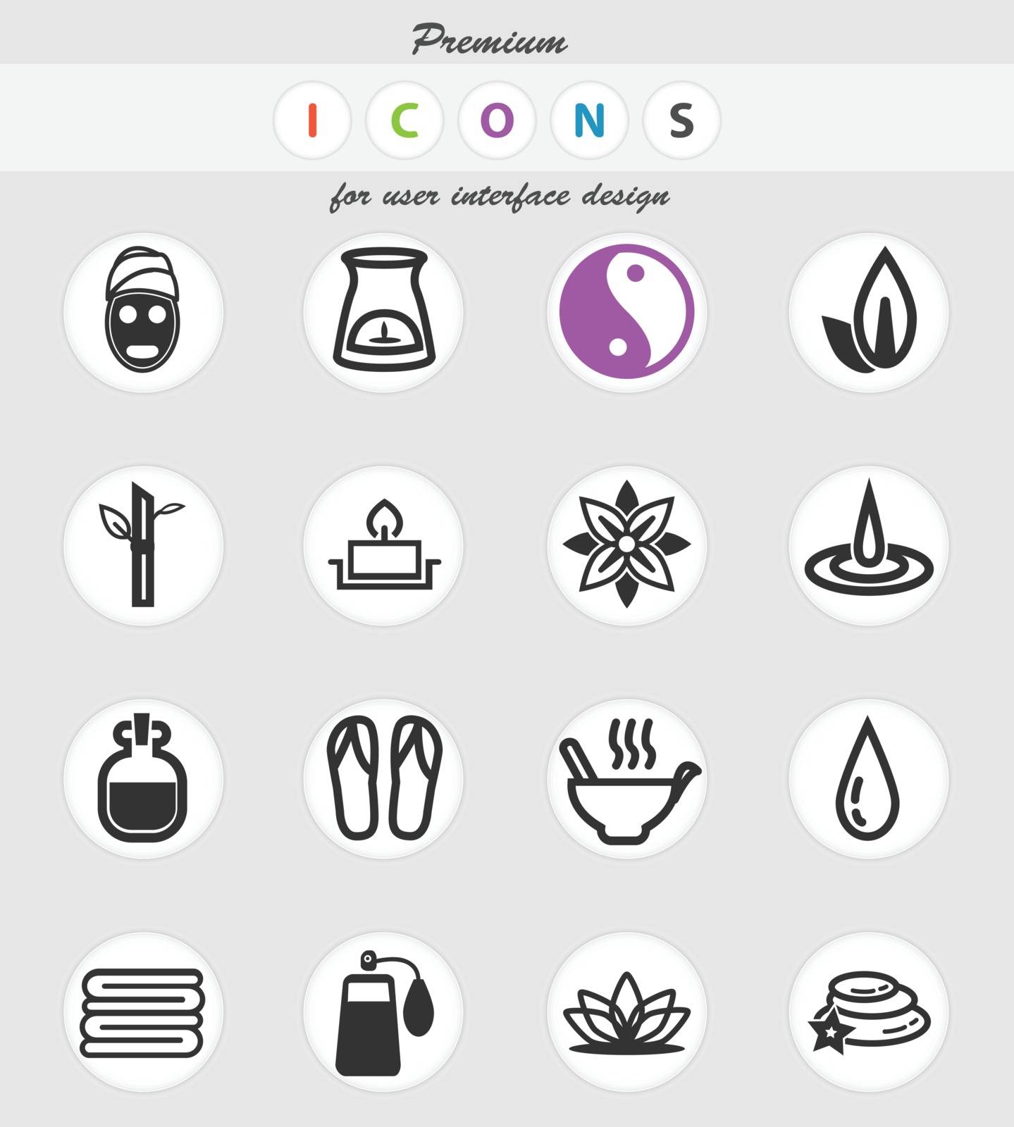 beauty and spa icon set by ayax