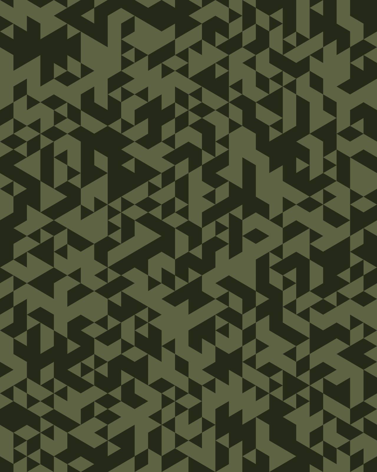 Camouflage pattern background seamless vector illustration. Military fashionable abstract geometric texture.