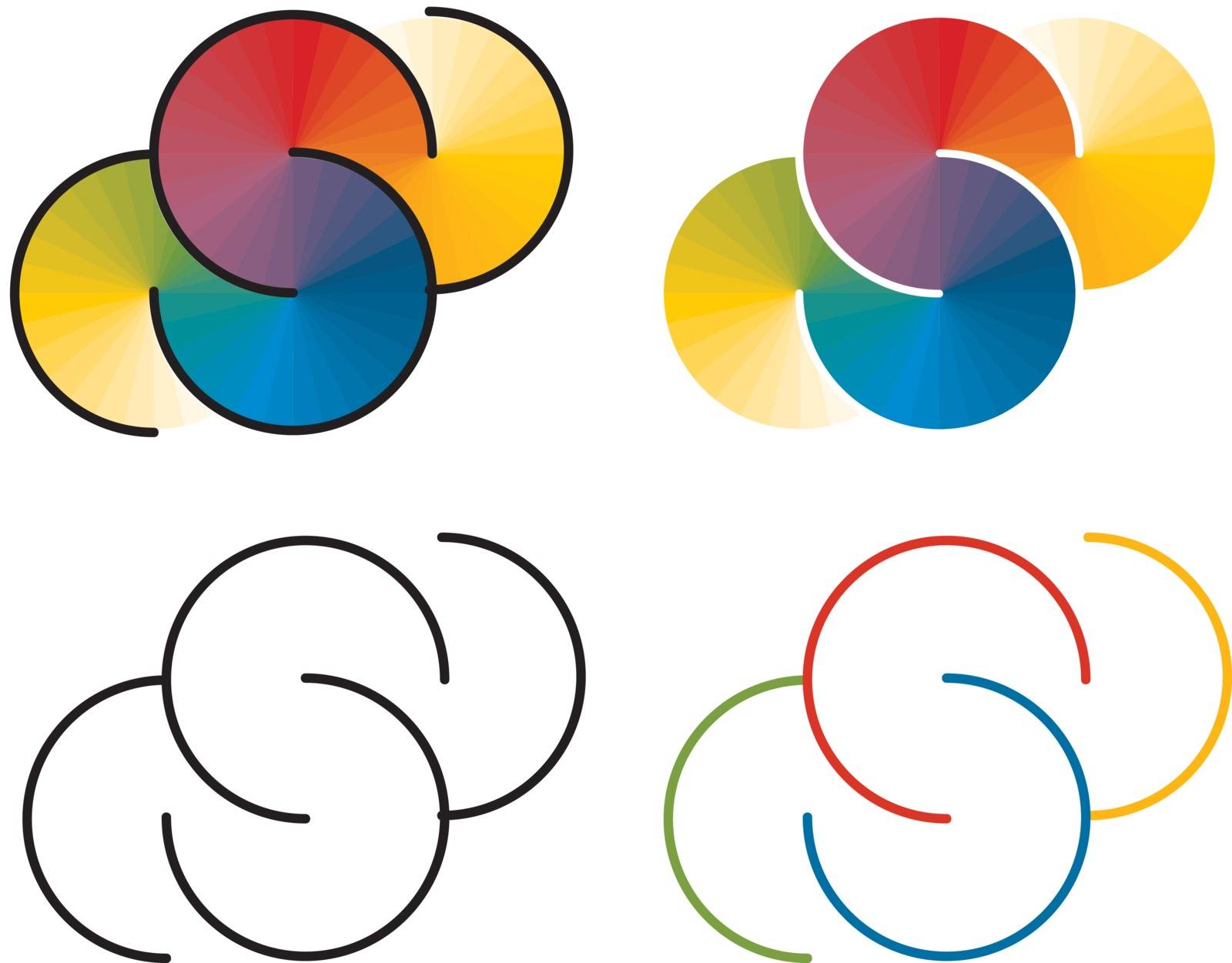 Flow of color. Logo.
