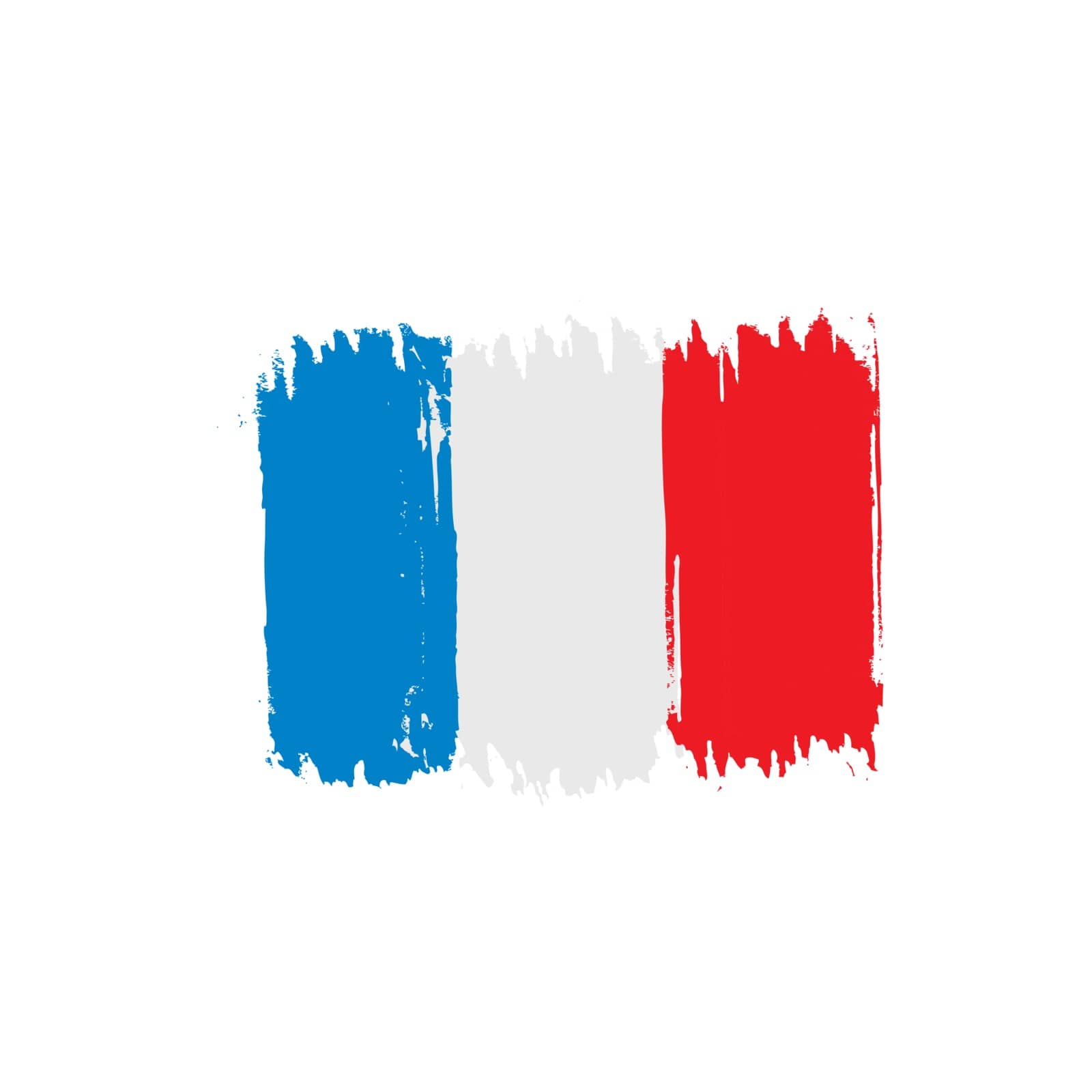 France flag, vector illustration by butenkow
