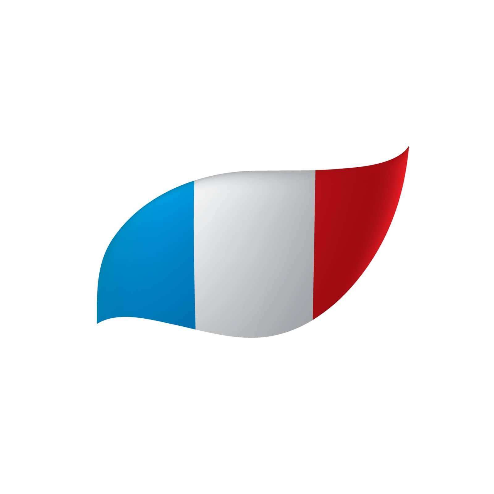 France flag, vector illustration by butenkow