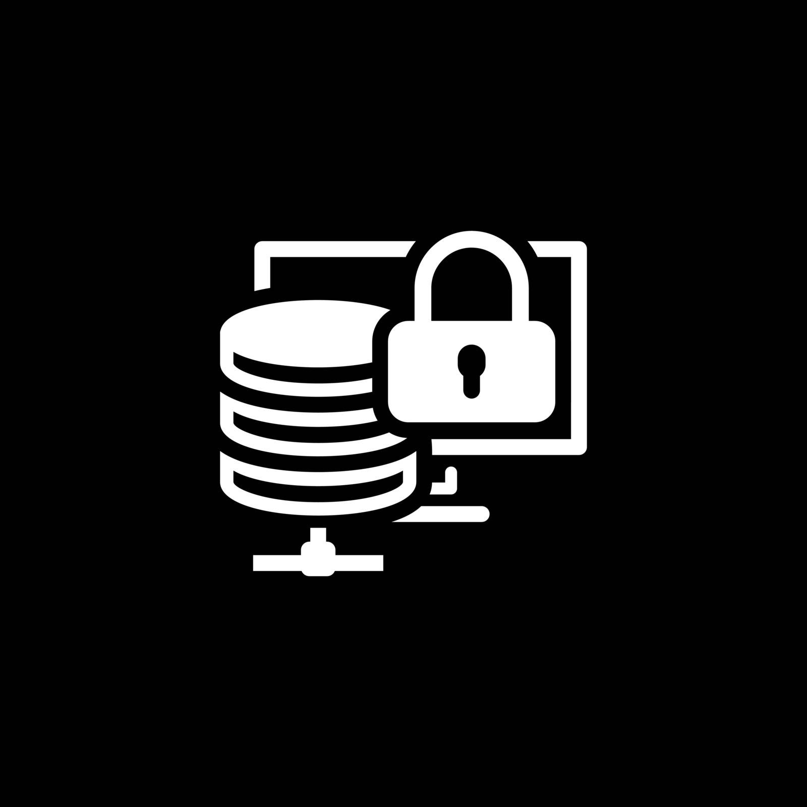 Secure Storage Icon. Flat Design. by WaD