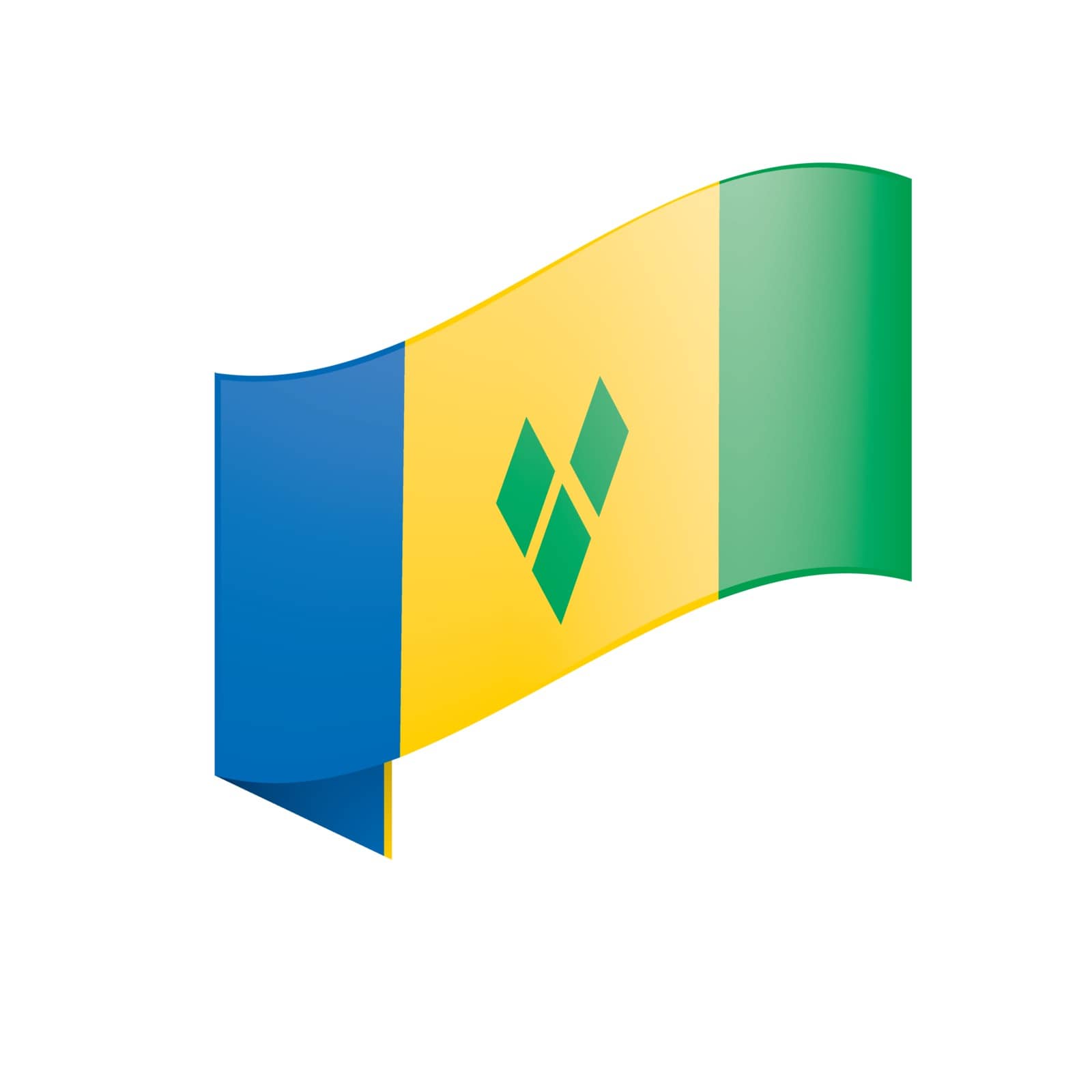 Saint Vincent and the Grenadines flag by butenkow