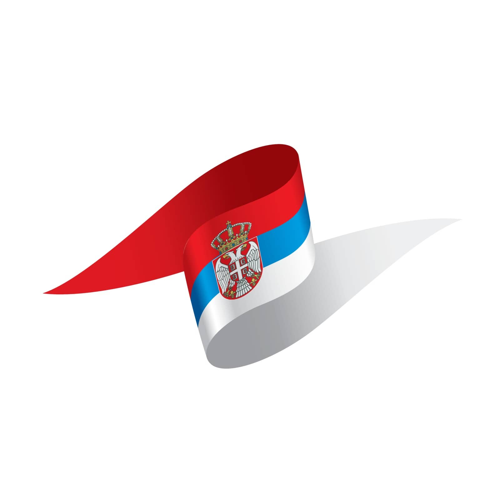 Serbia flag, vector illustration by butenkow