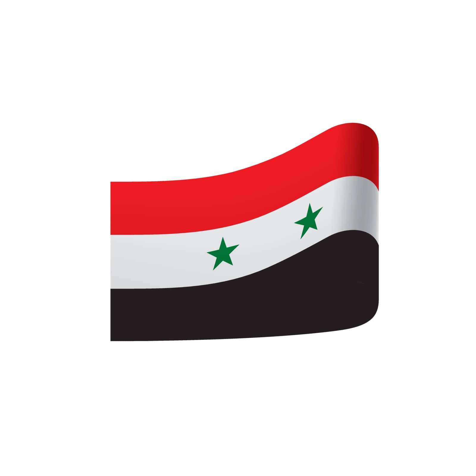 Syria flag, vector illustration by butenkow
