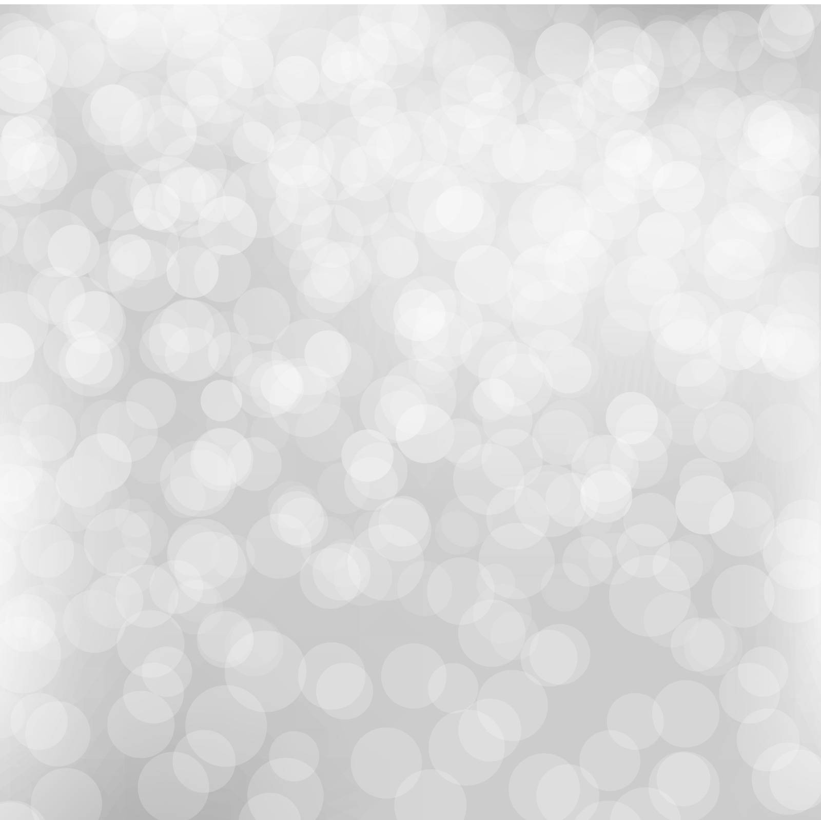 Silver Bokeh Poster With Gradient Mesh, Vector Illustration