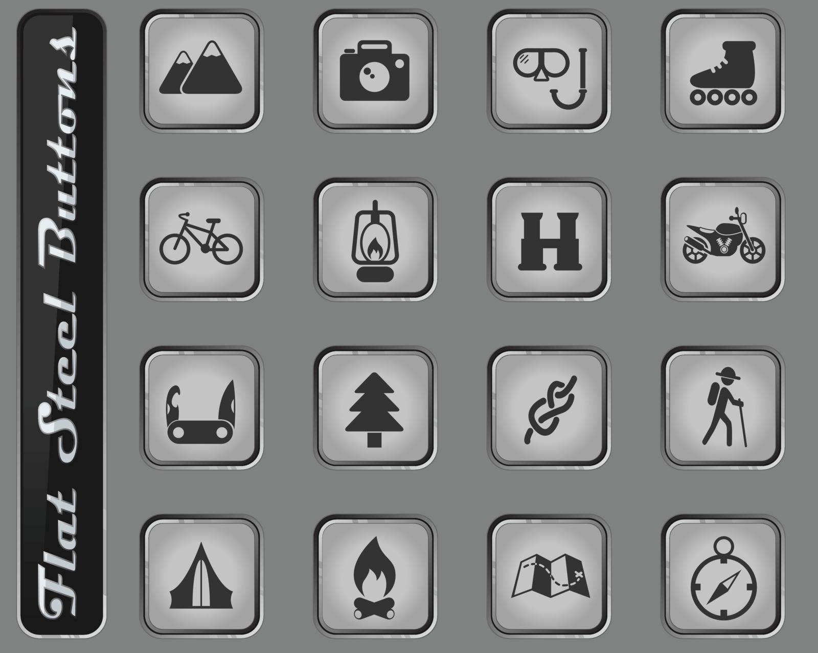 active recreation icon set by ayax