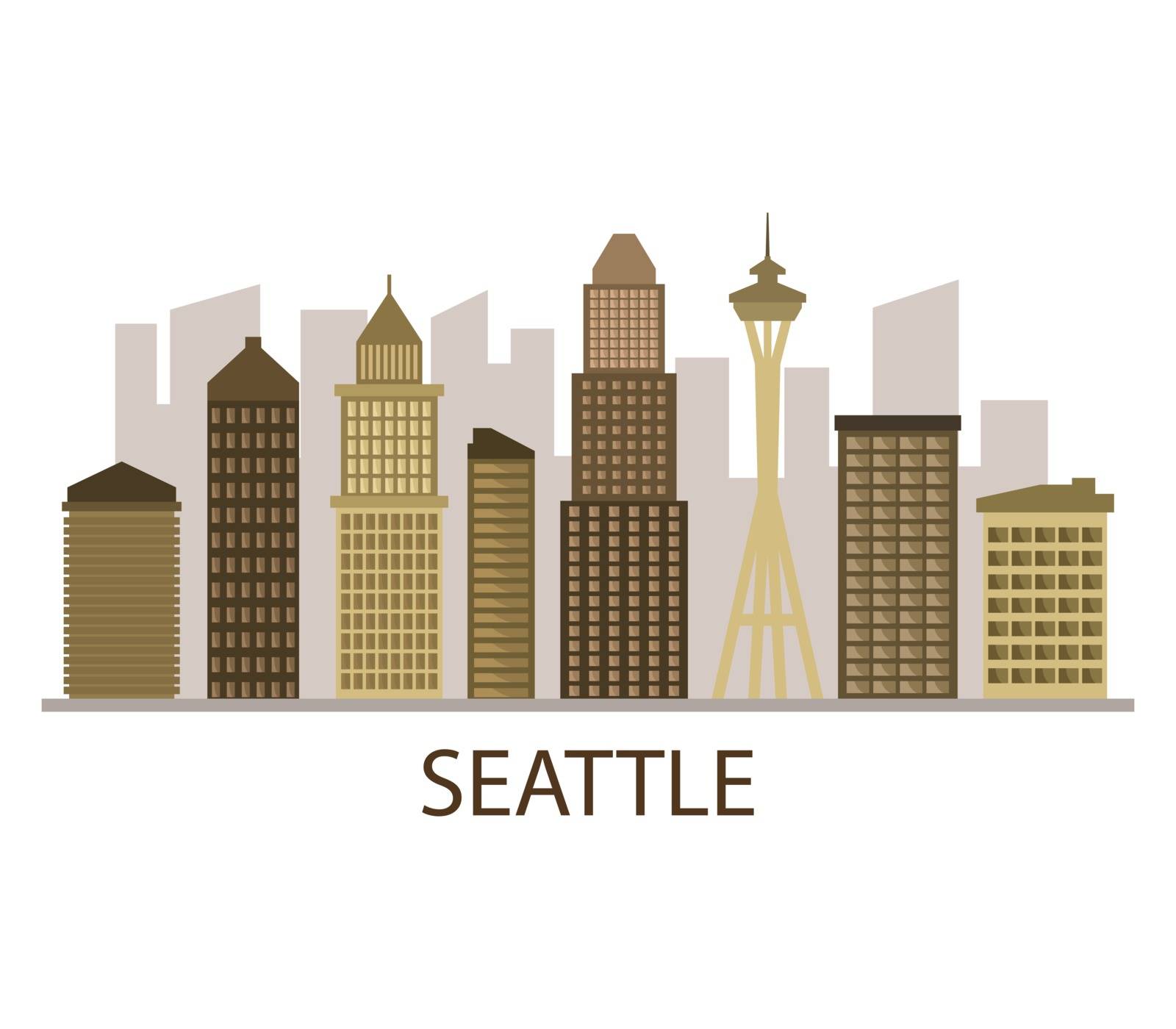 Seattle skyline by Mark1987