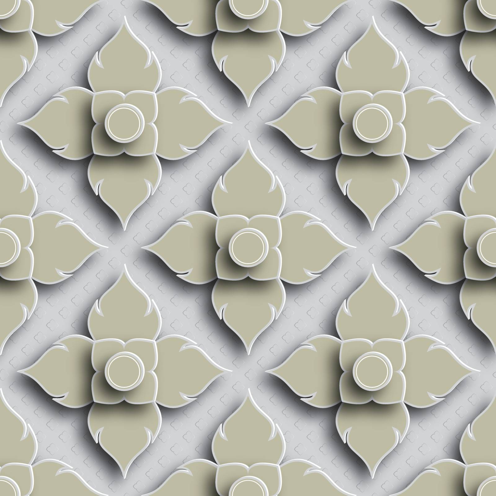 Thai pattern background with 3d style
