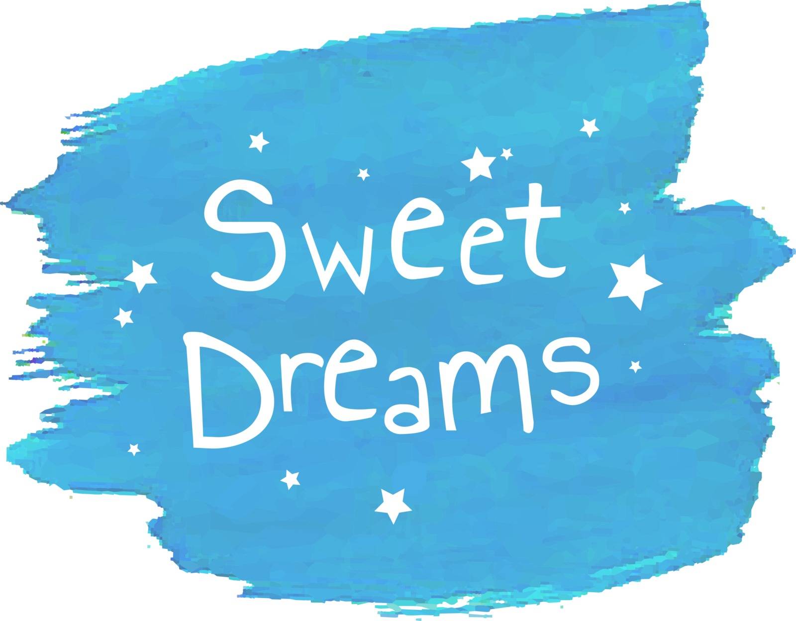 Sweet Dreams Blob, Vector Illustration
