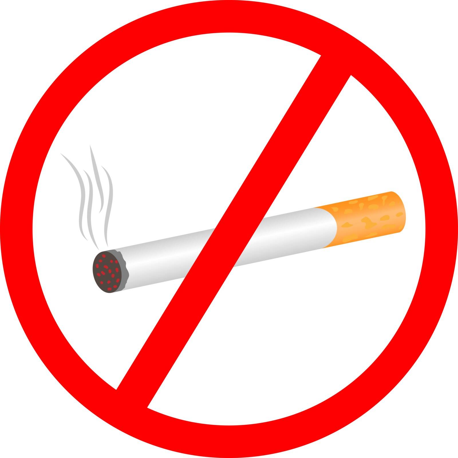 No smoking warning vector pictogram vector illustration