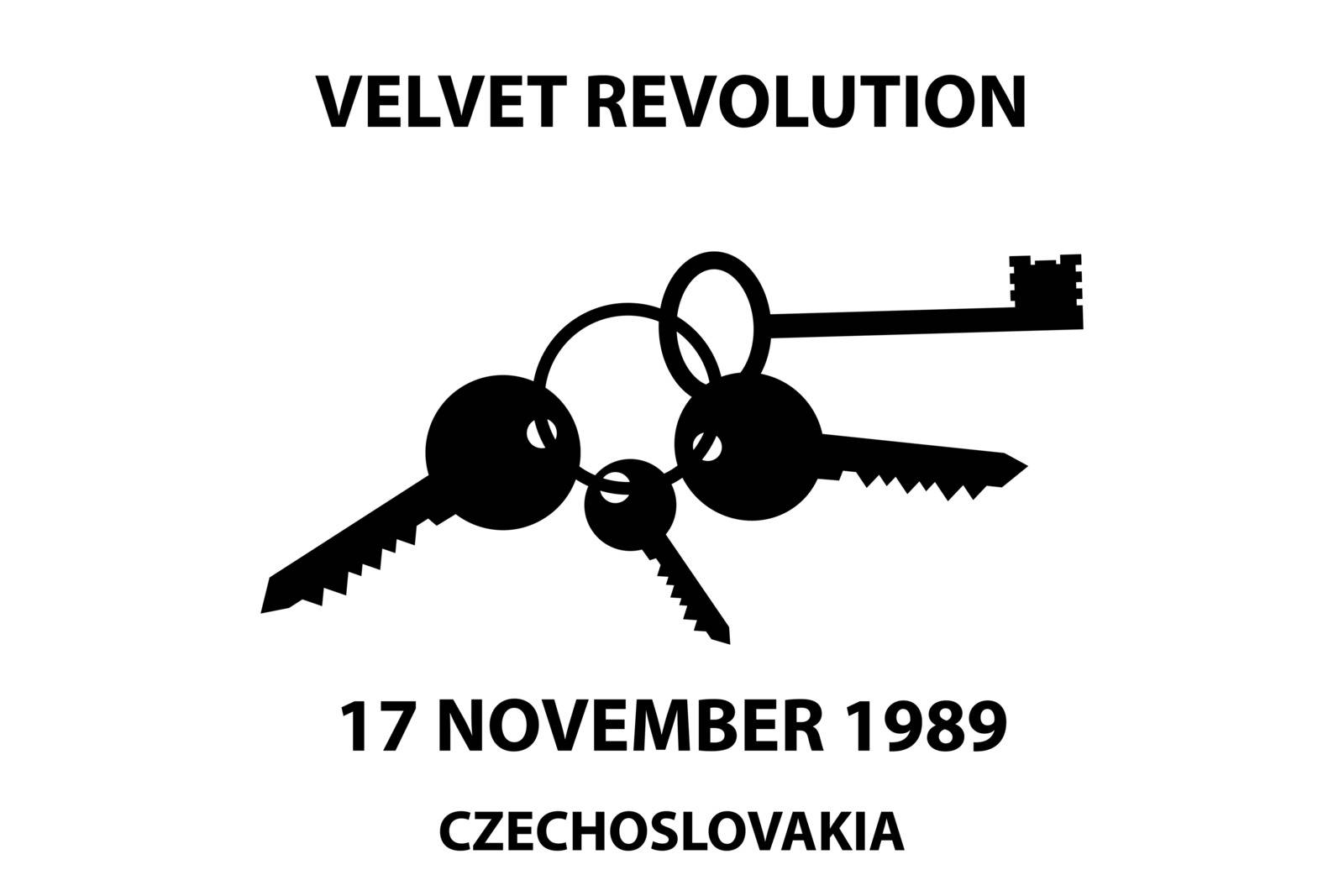 Clinking keys - velvet revolution symbol by Danler