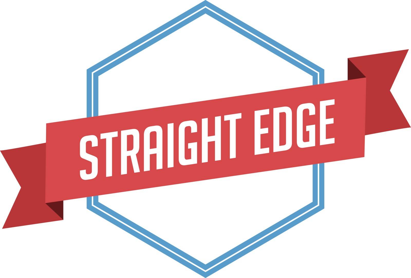 retro vintage badge label straight edge vector
