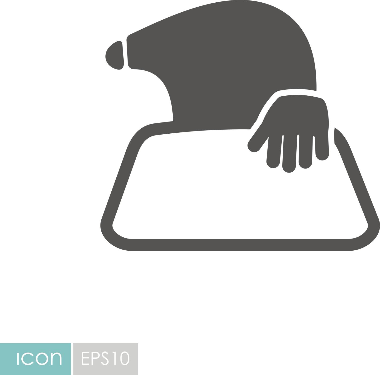 Mole icon for garden craft by nosik