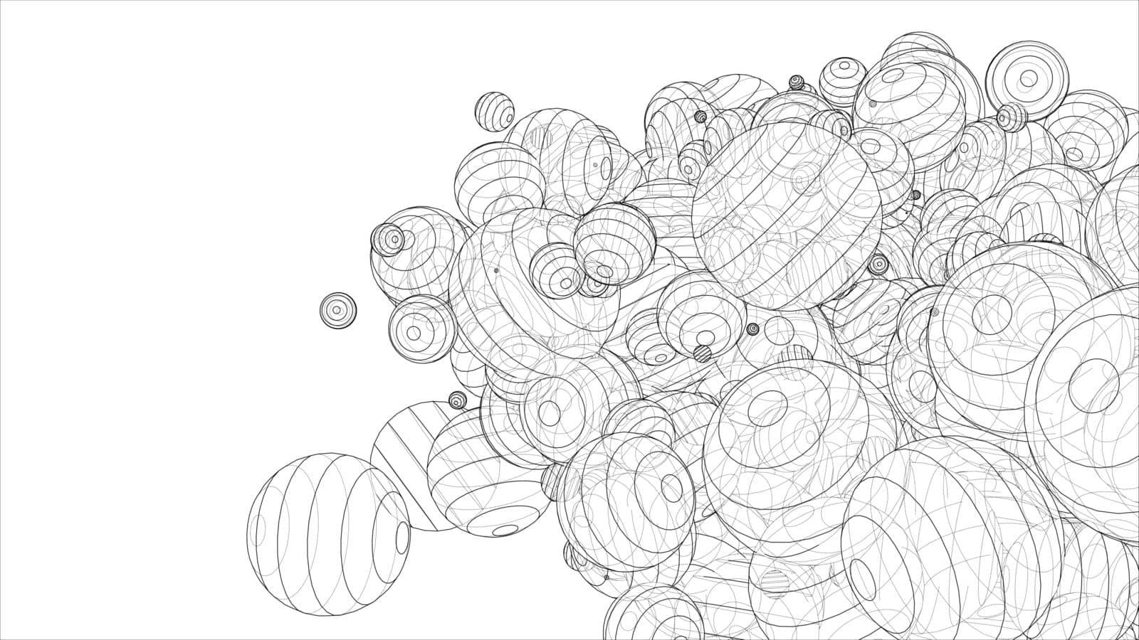 Vector abstract spheres background by cherezoff