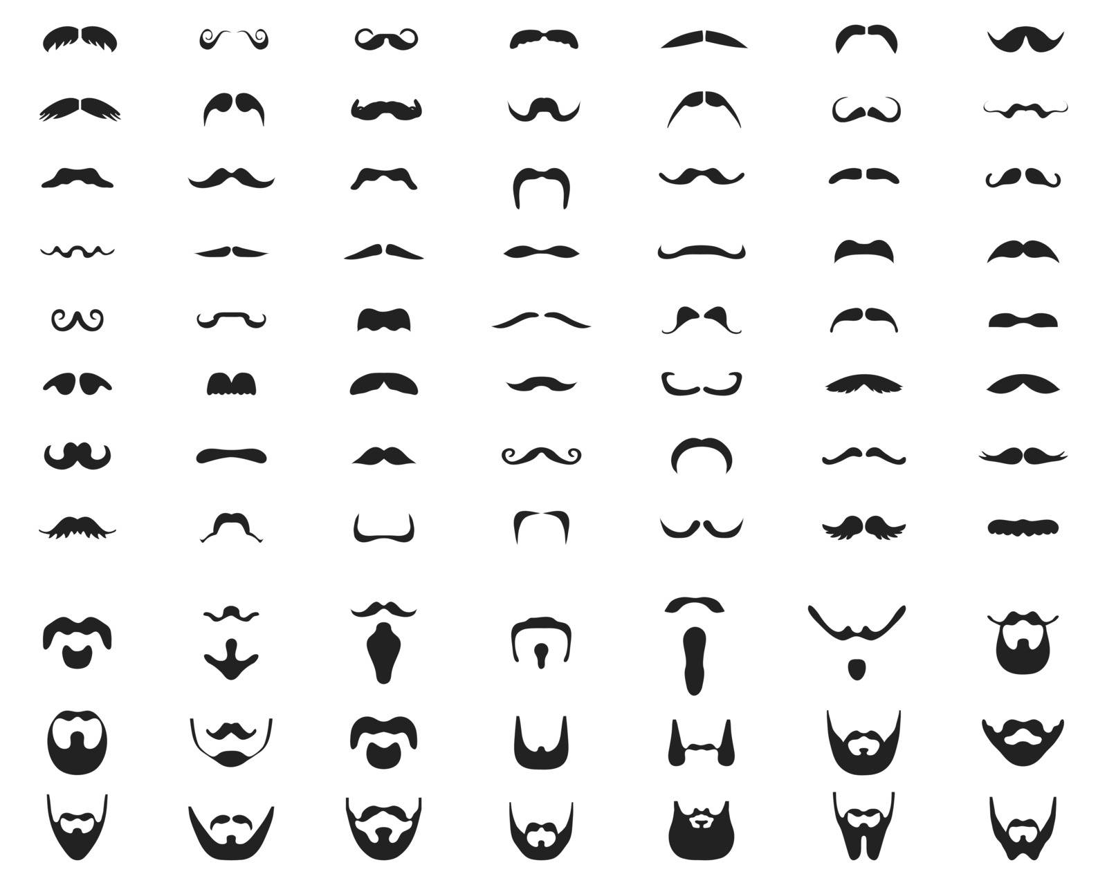 beards and mustache by ratkomat