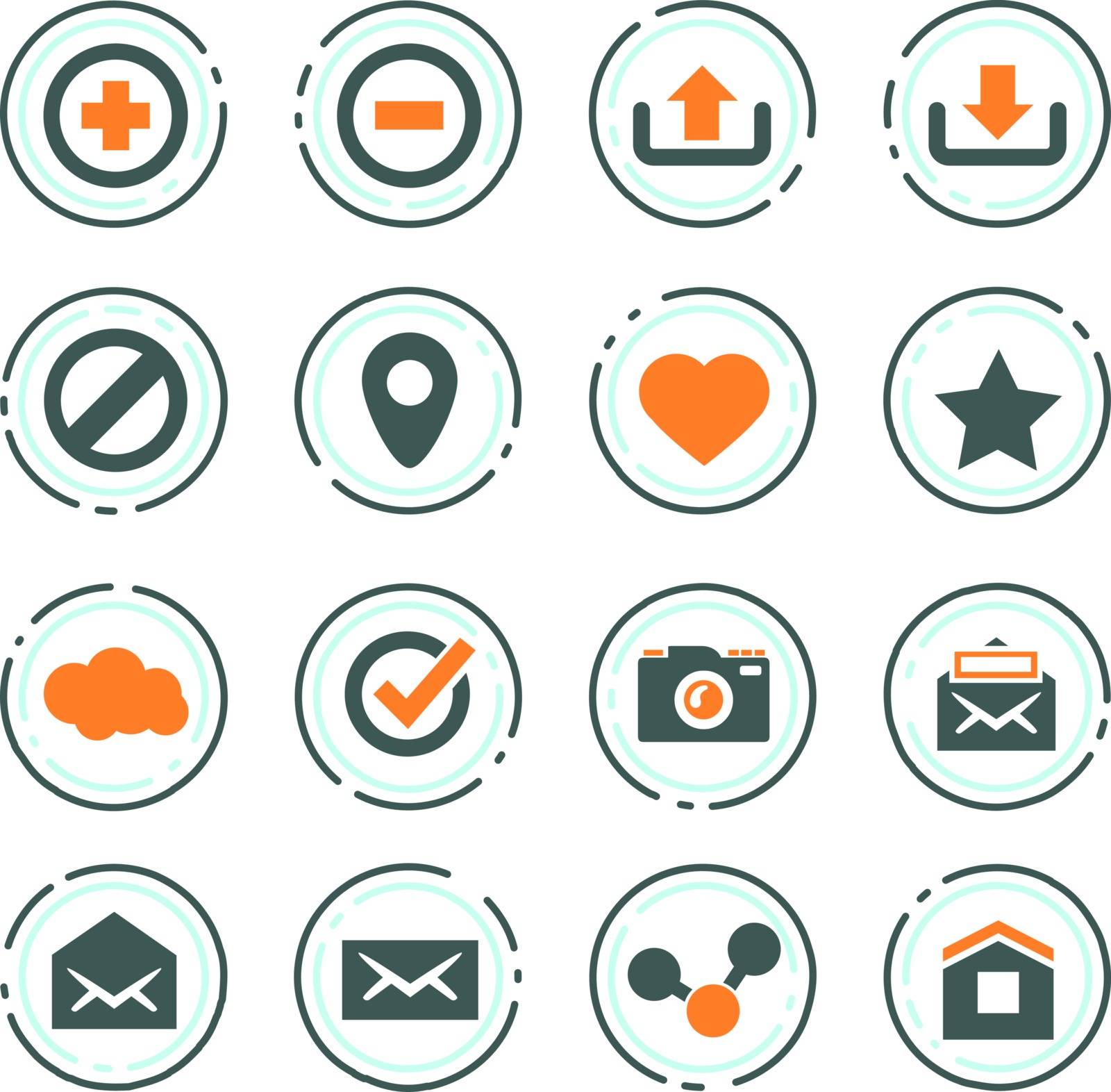 User Interface vector icons for user interface design