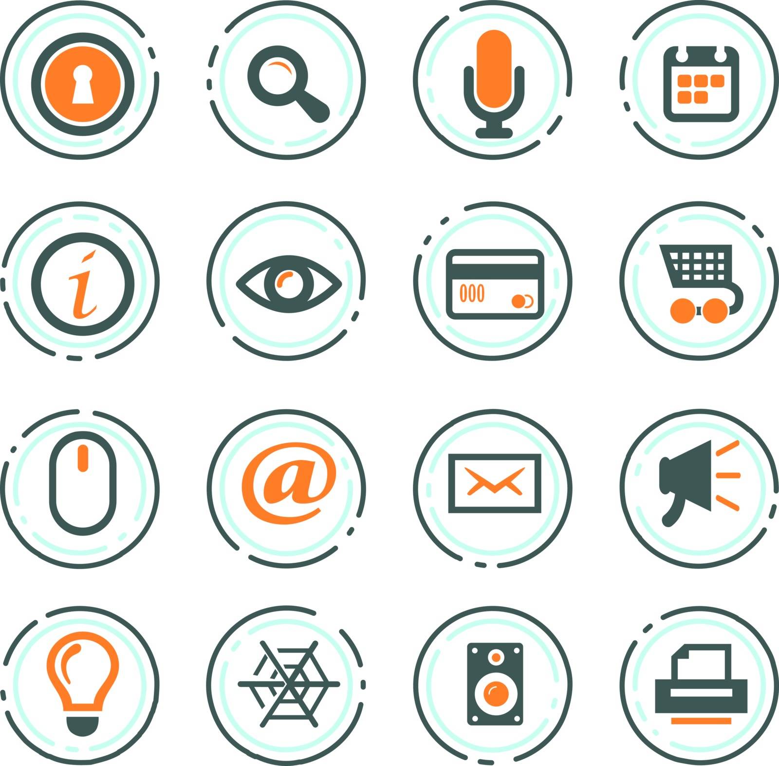 User interface vector icons for user interface design