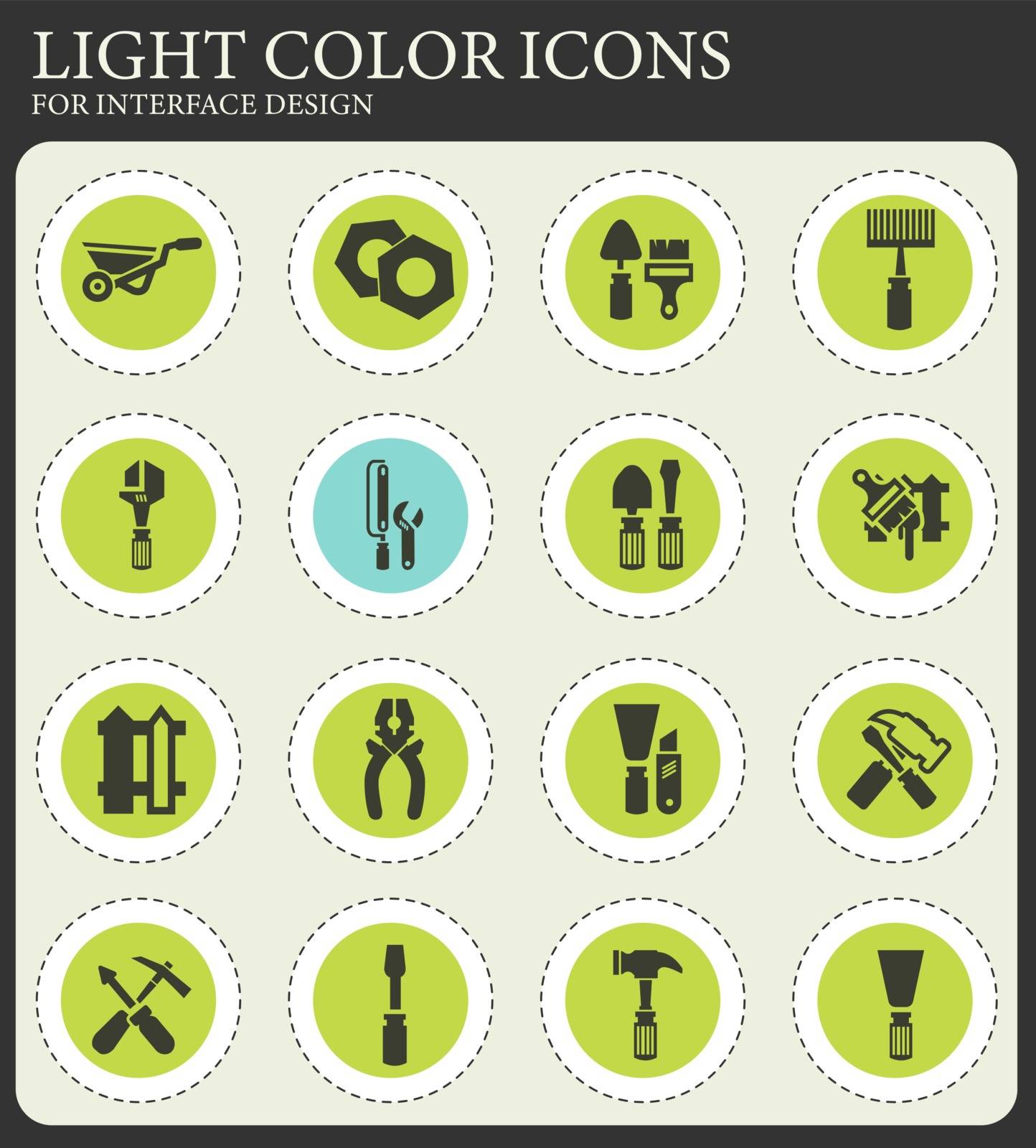 Work tools icons set by ayax