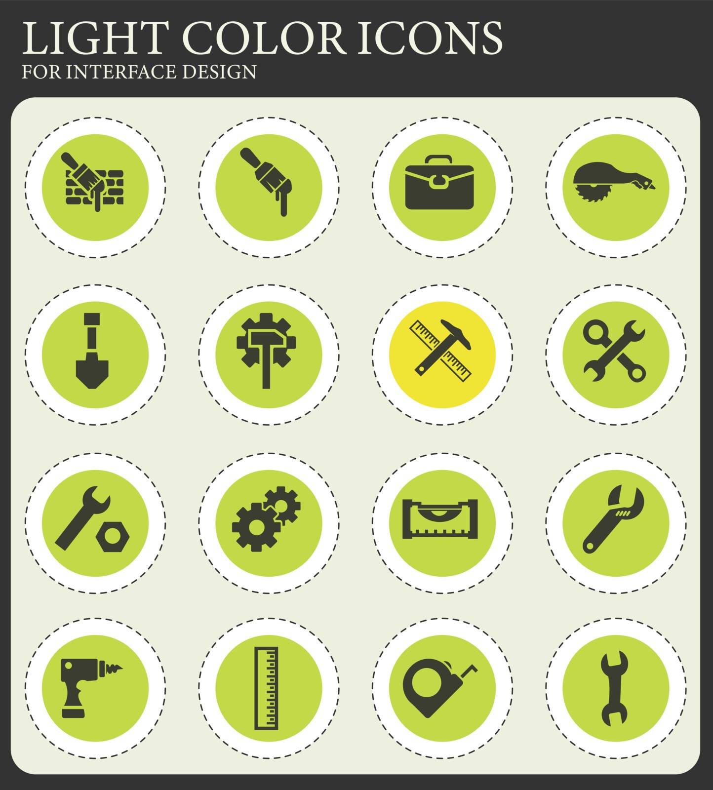 Work tools icons set by ayax