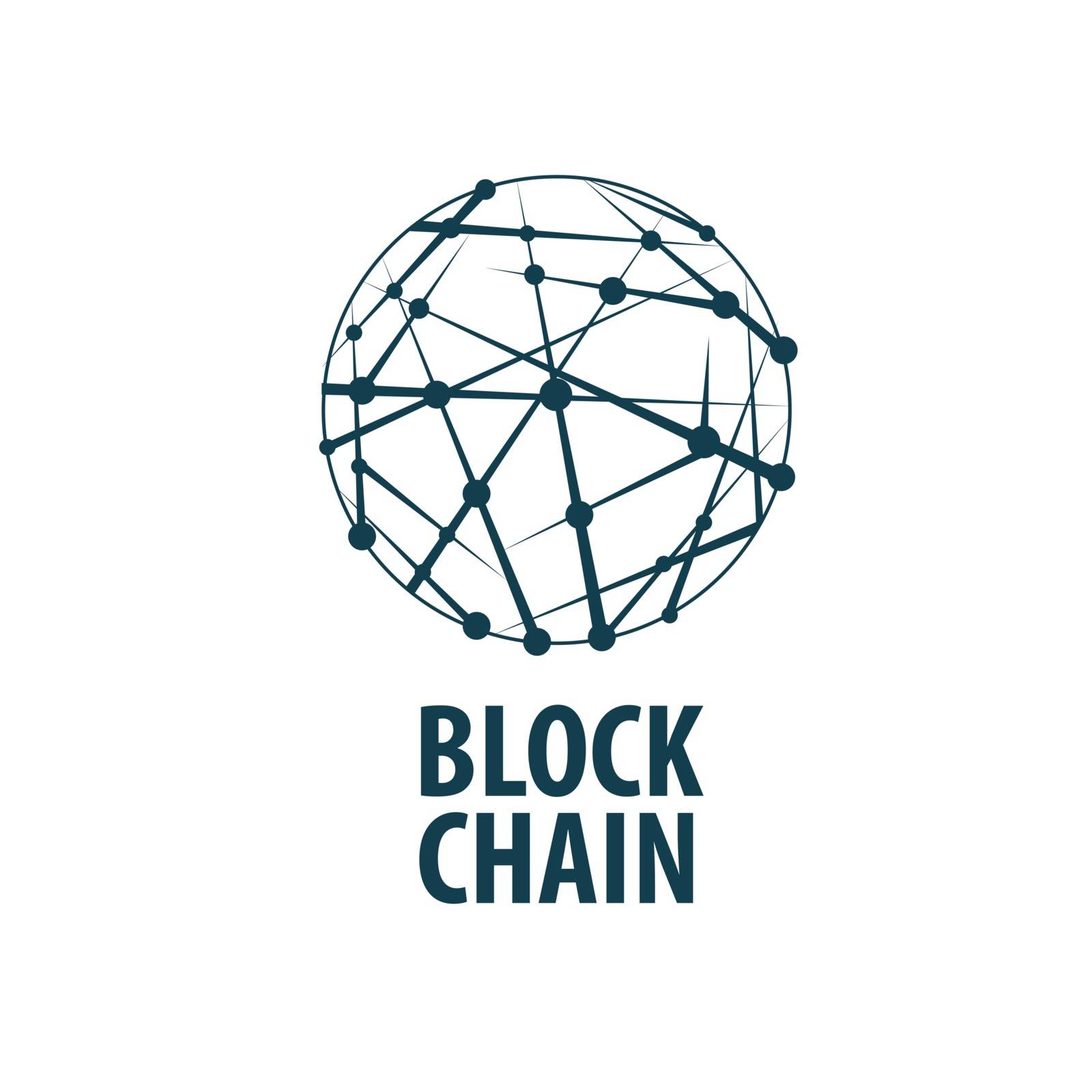 Vector logo blockchain by butenkow
