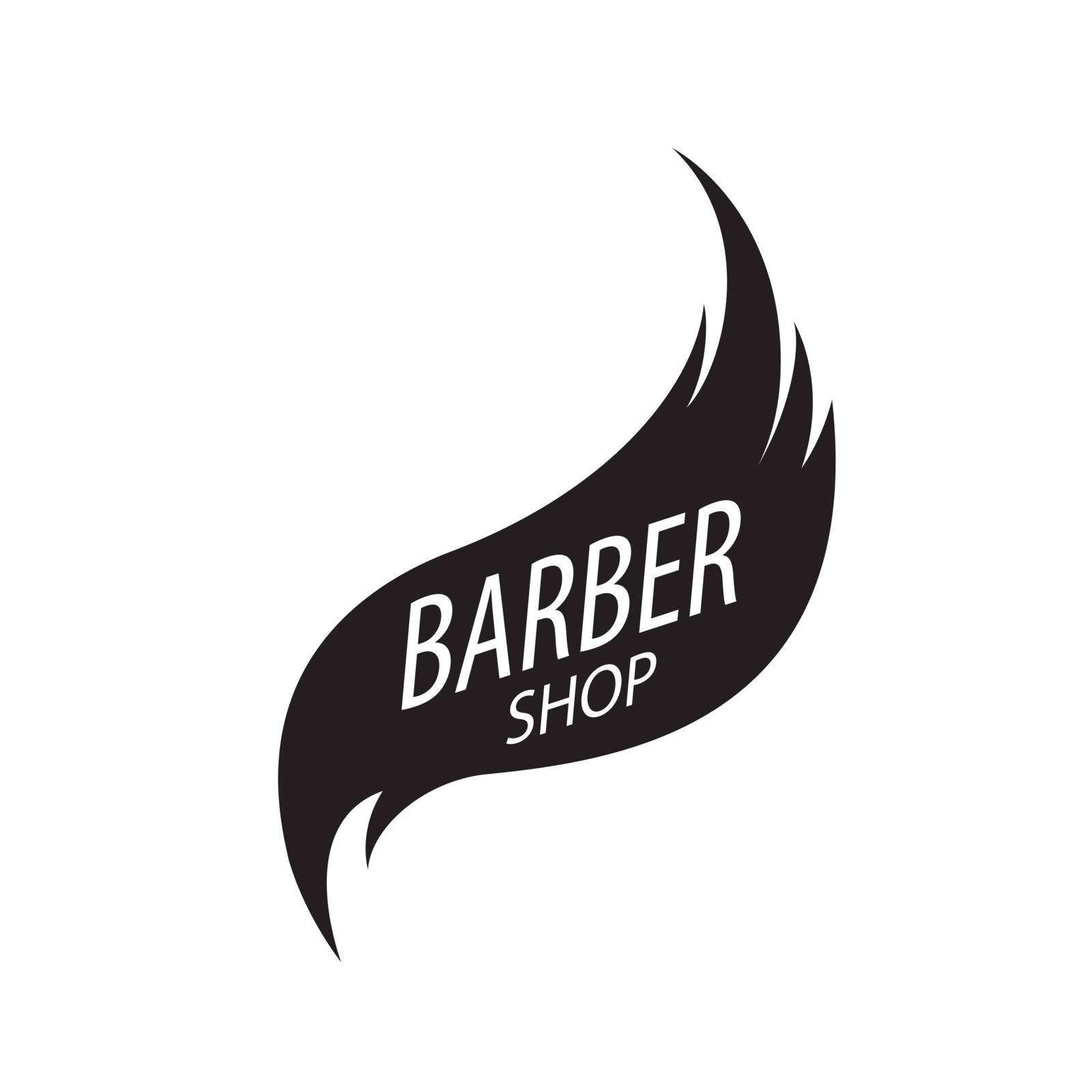 Abstract logo for hair salon. Vector illustration by butenkow