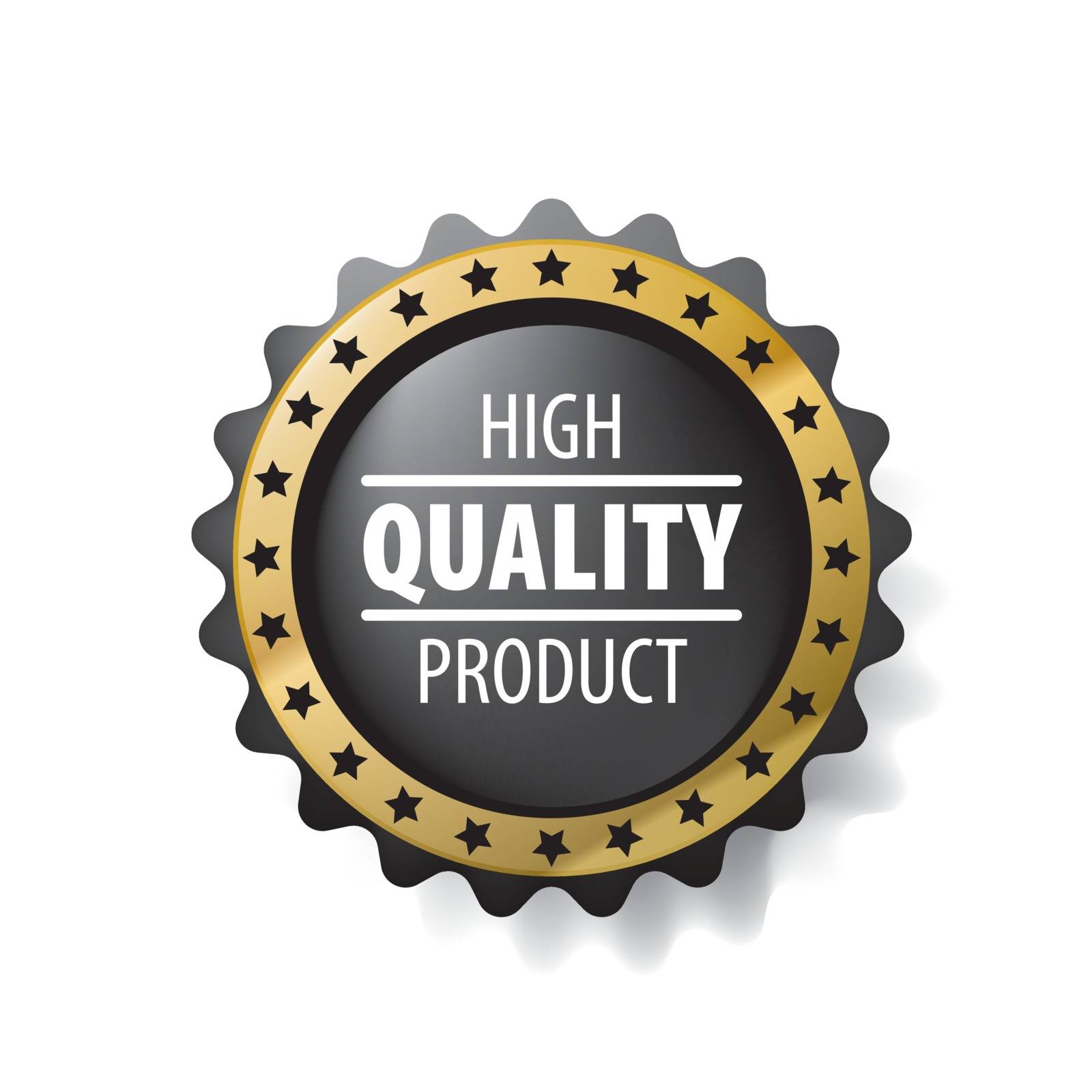 Best quality product vector sign on white background.