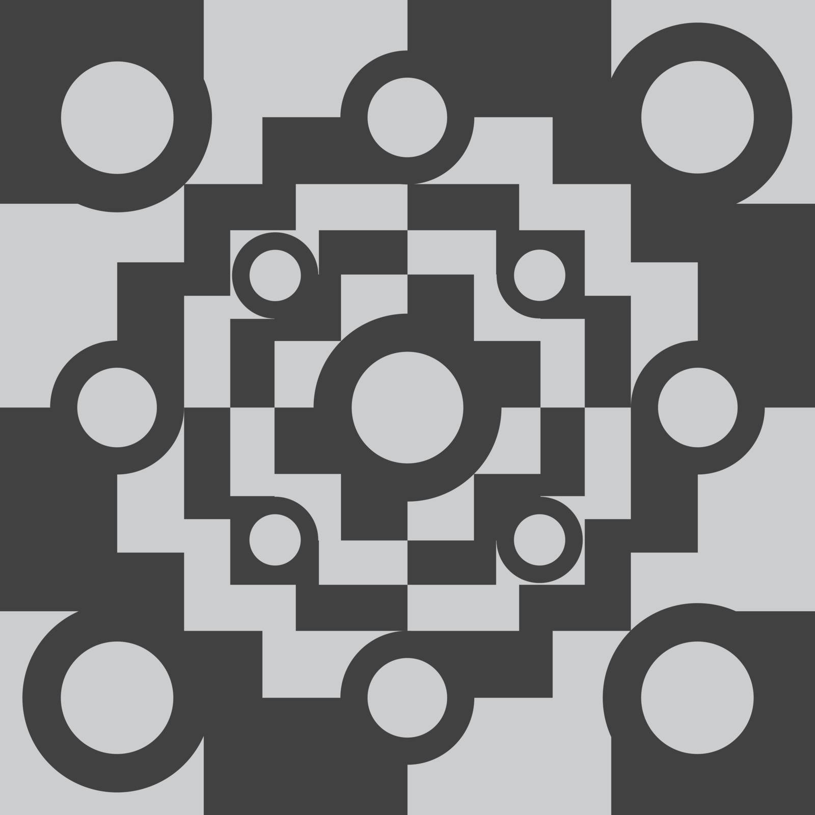 Squares and Geometric Shapes Pattern by BUDO_KZ