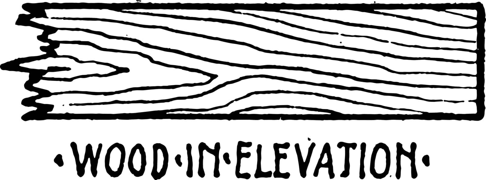 Wood in Elevation Material Symbol is copper or glass, and more, hatching technique for brass, symbol for double hung window with a wood, vintage line drawing or engraving illustration.