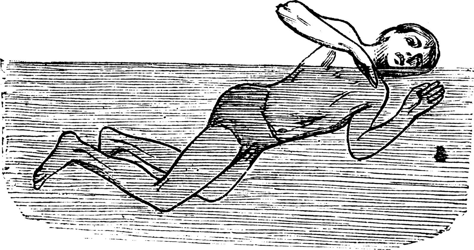 Thrusting, vintage engraved illustration by Morphart