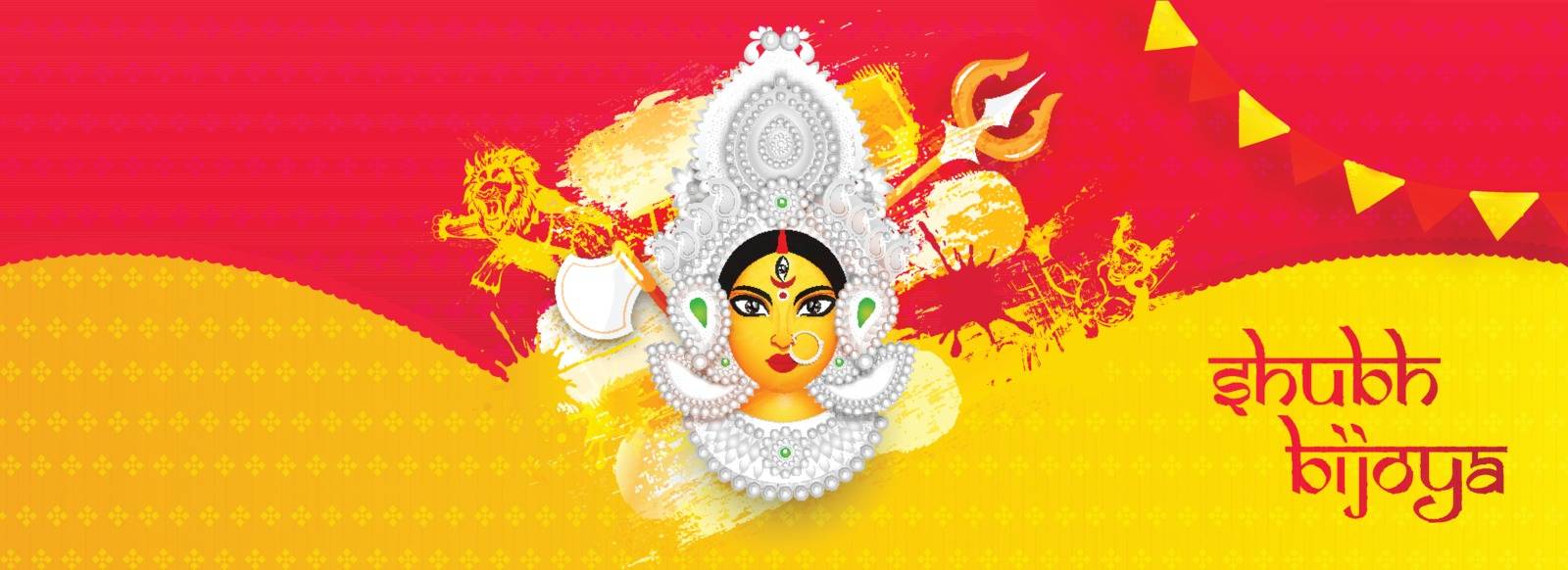 Creative header or banner design with illustration of Hindu Myth by aispl