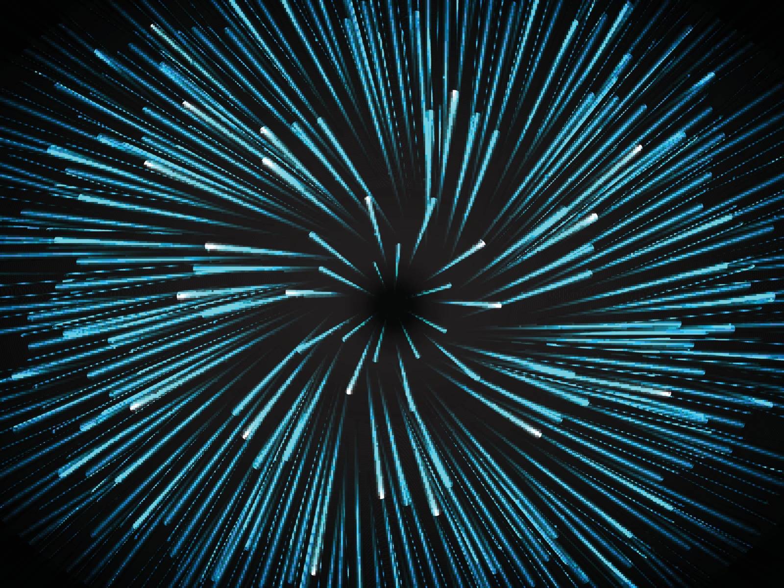 Hyperspace motion background for futuristic technology concept.