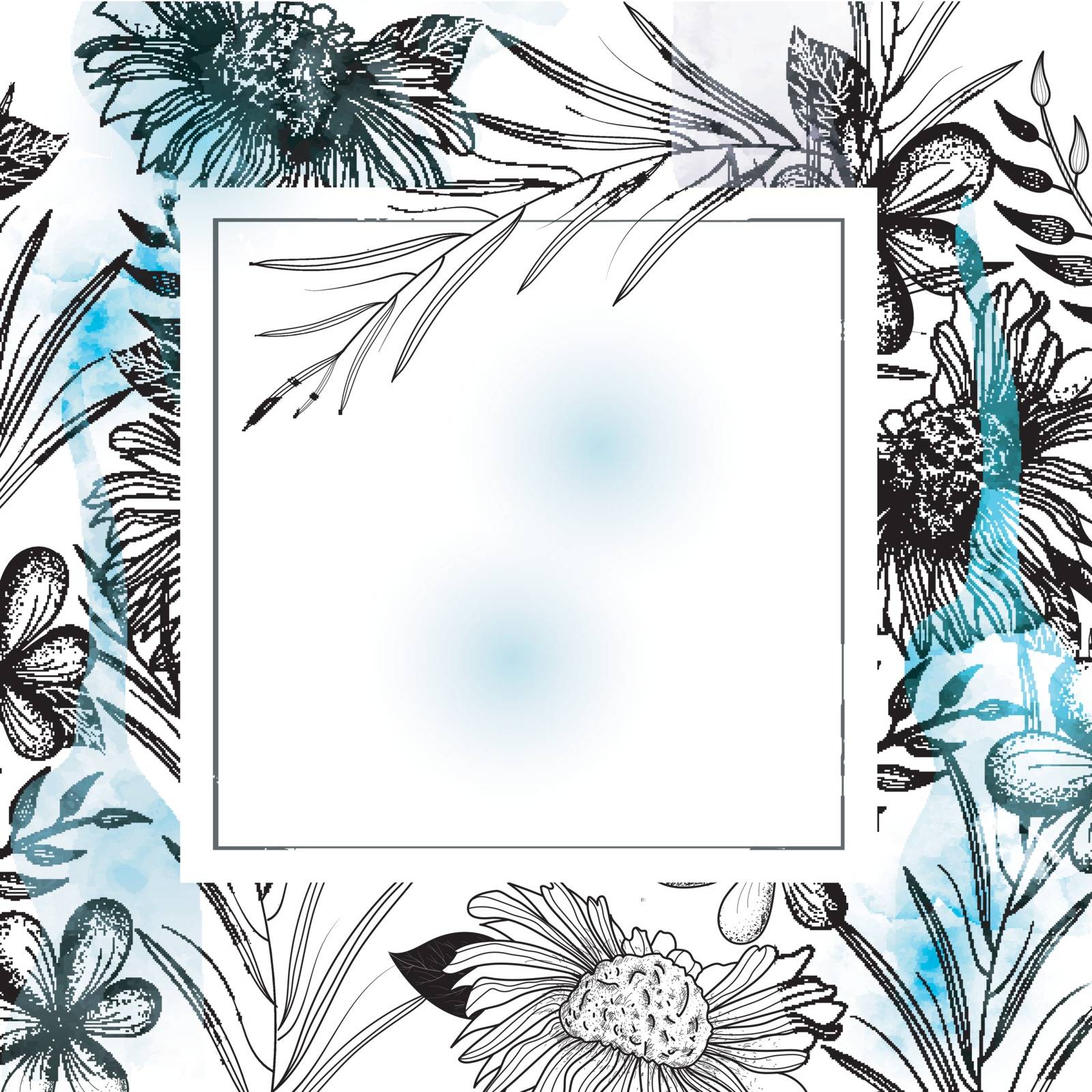 Elegant Greeting Card or Invitation Card design with beautiful flowers and space for your message.