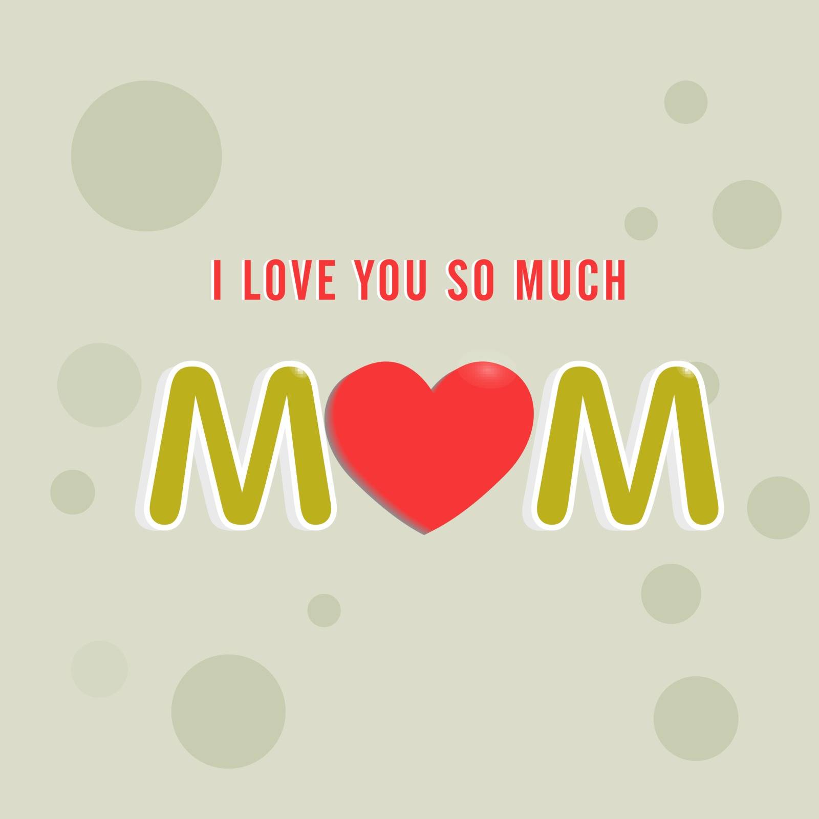 Mother's Day celebration greeting card. by aispl