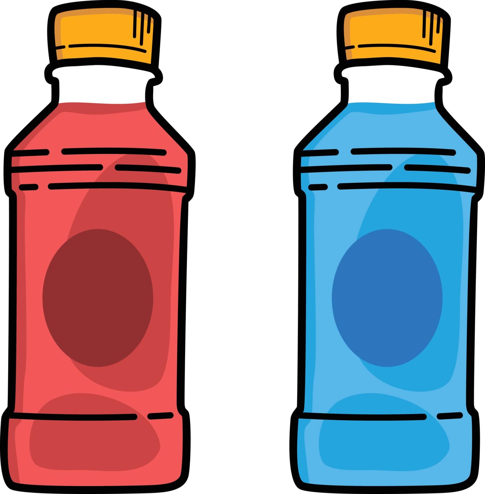 refreshment drink soda juice plastic bottle vector art