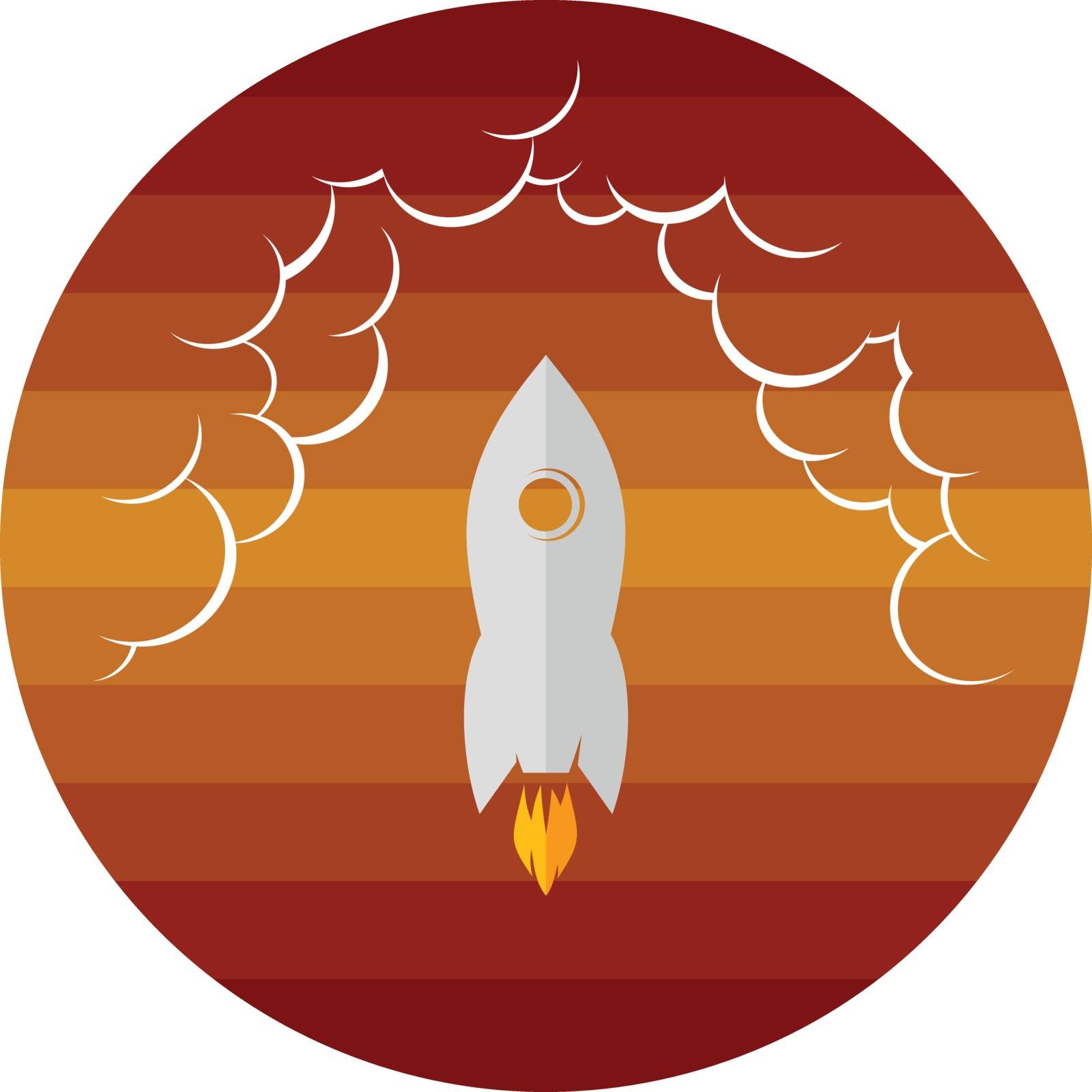 space exploration shuttle ship logo icon sign vector art