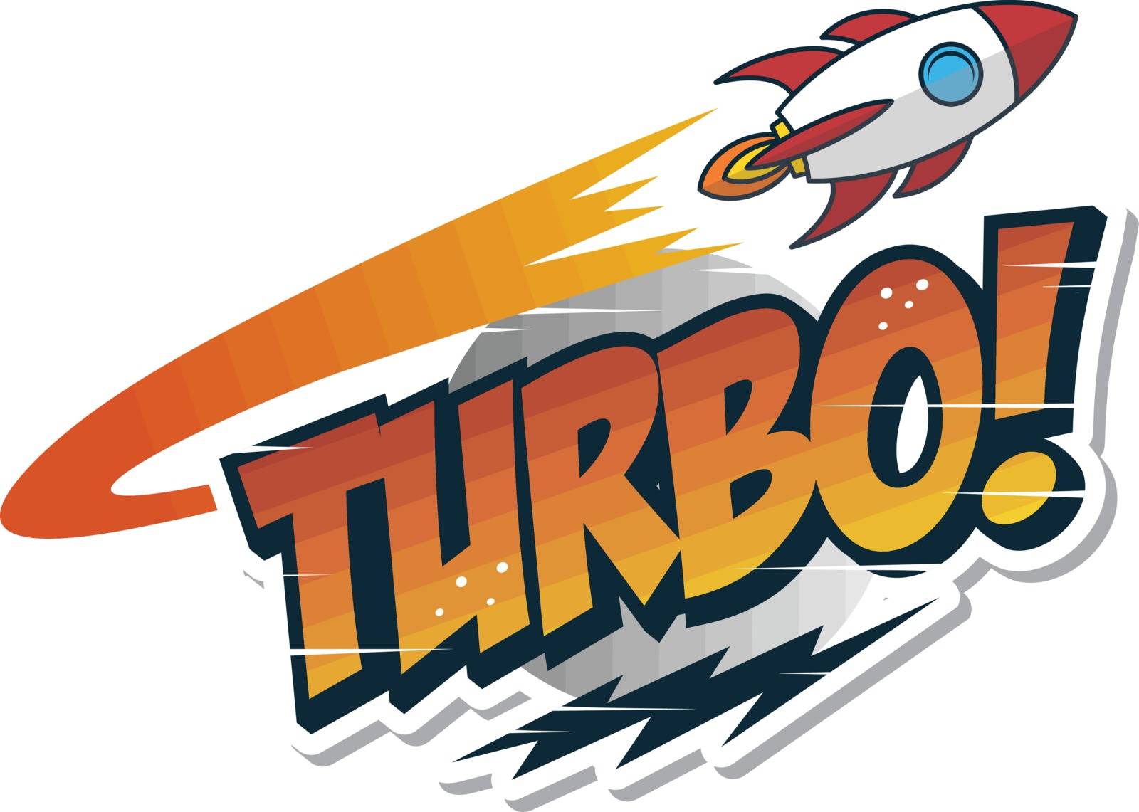 turbo booster rocket ship launch space exploration by vector1st