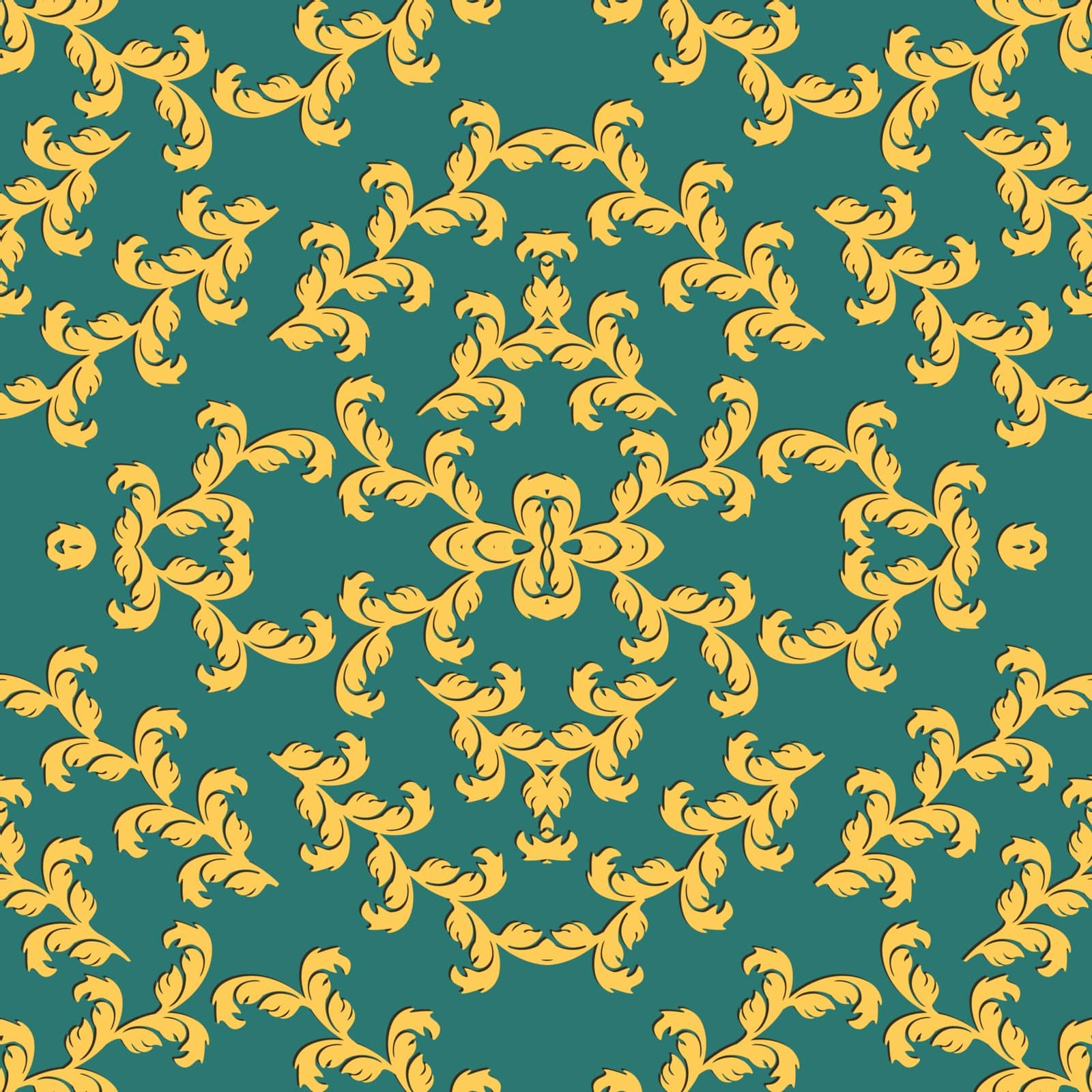 Vintage damask pattern, great design for any purposes. Vector floral damask seamless pattern. Vintage background. Seamless oriental pattern. by Graffiti21