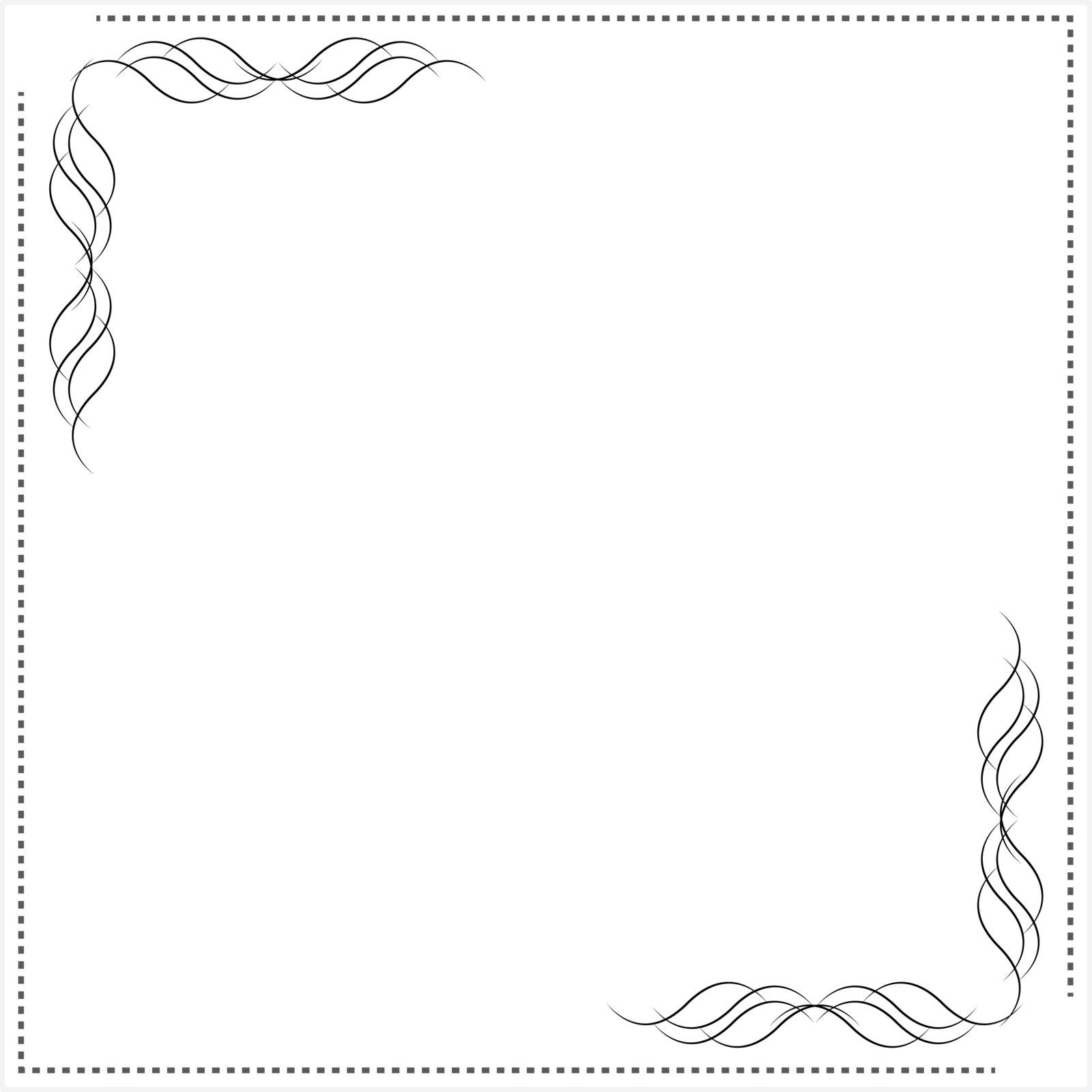 frame for design drawn in vector