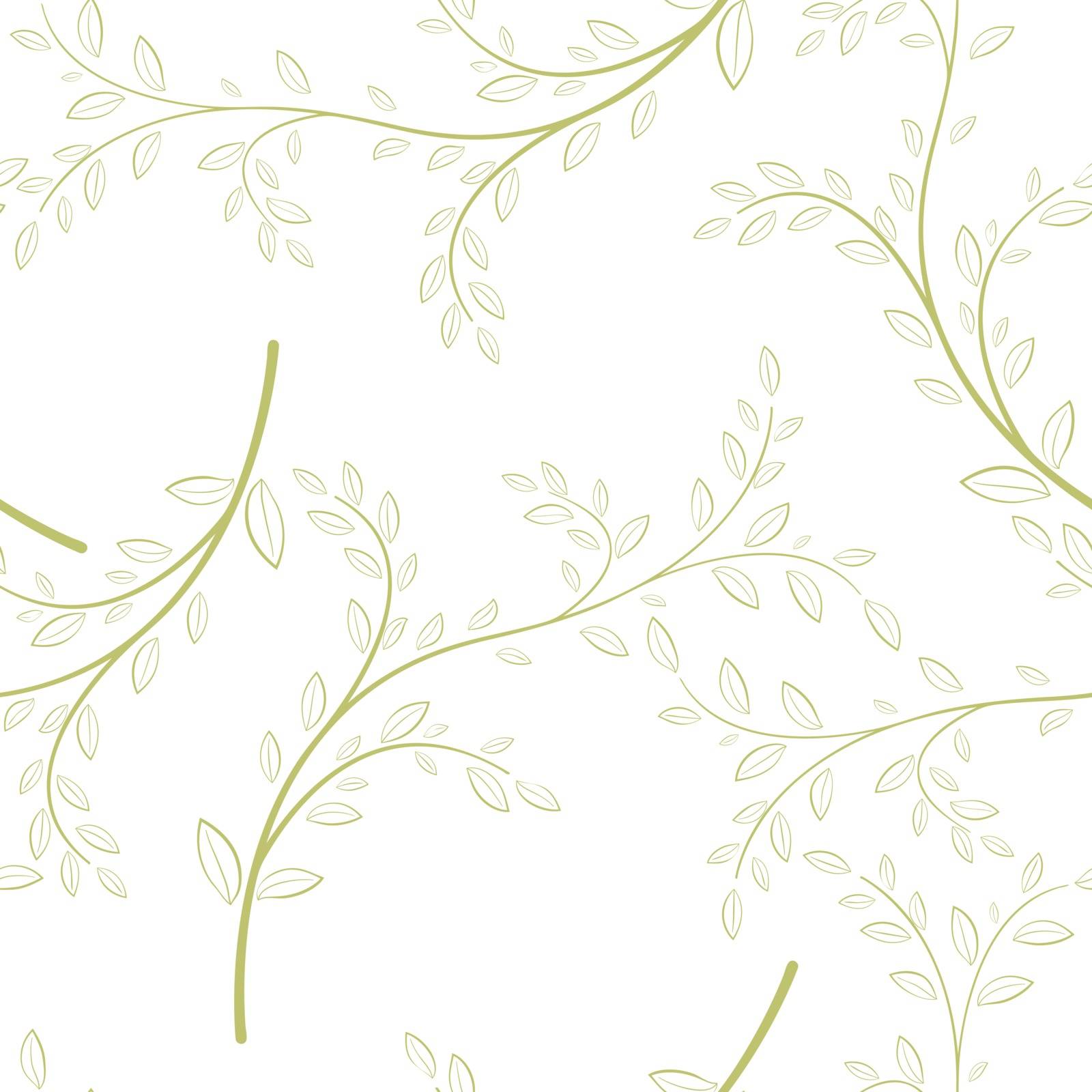 Seamless leaves background Easily editable vector image