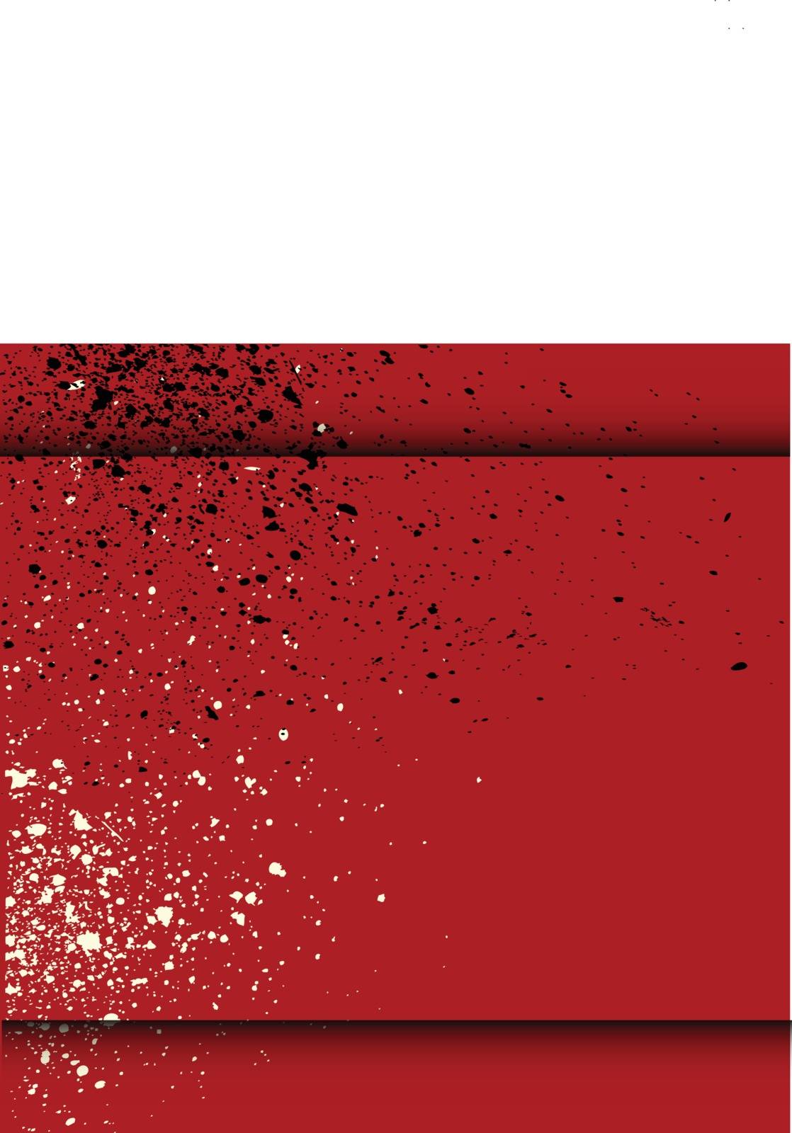 Red blood splatter background with dribble effect by Graffiti21