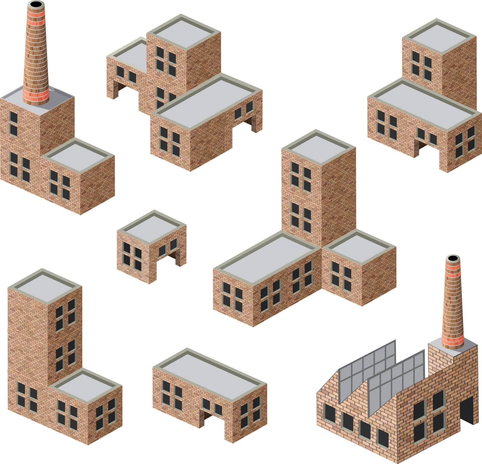 buildings of brick by Alexzel