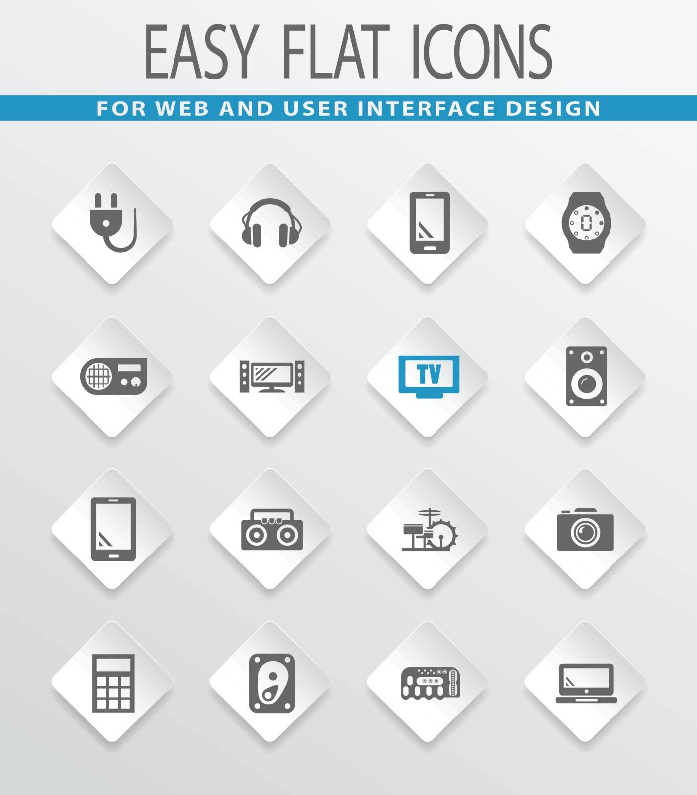 Devices icons set by ayax