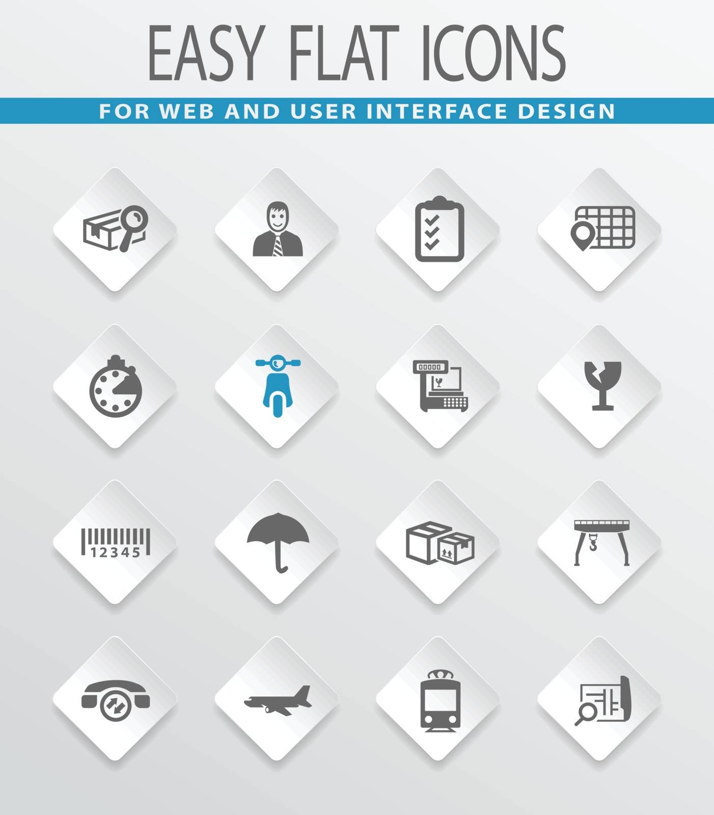 Logistic icons set by ayax