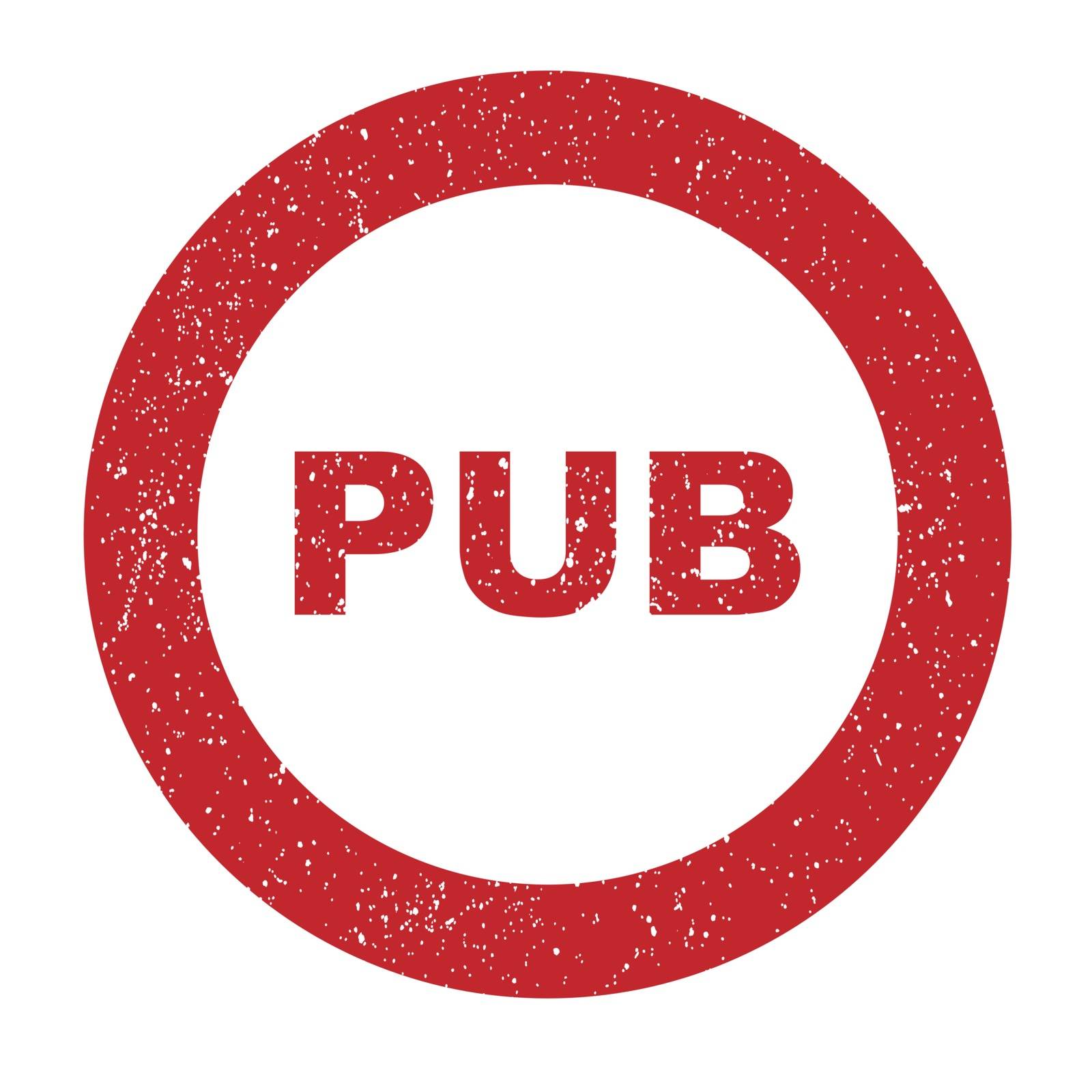 Pub Rubber Stamp by Bigalbaloo