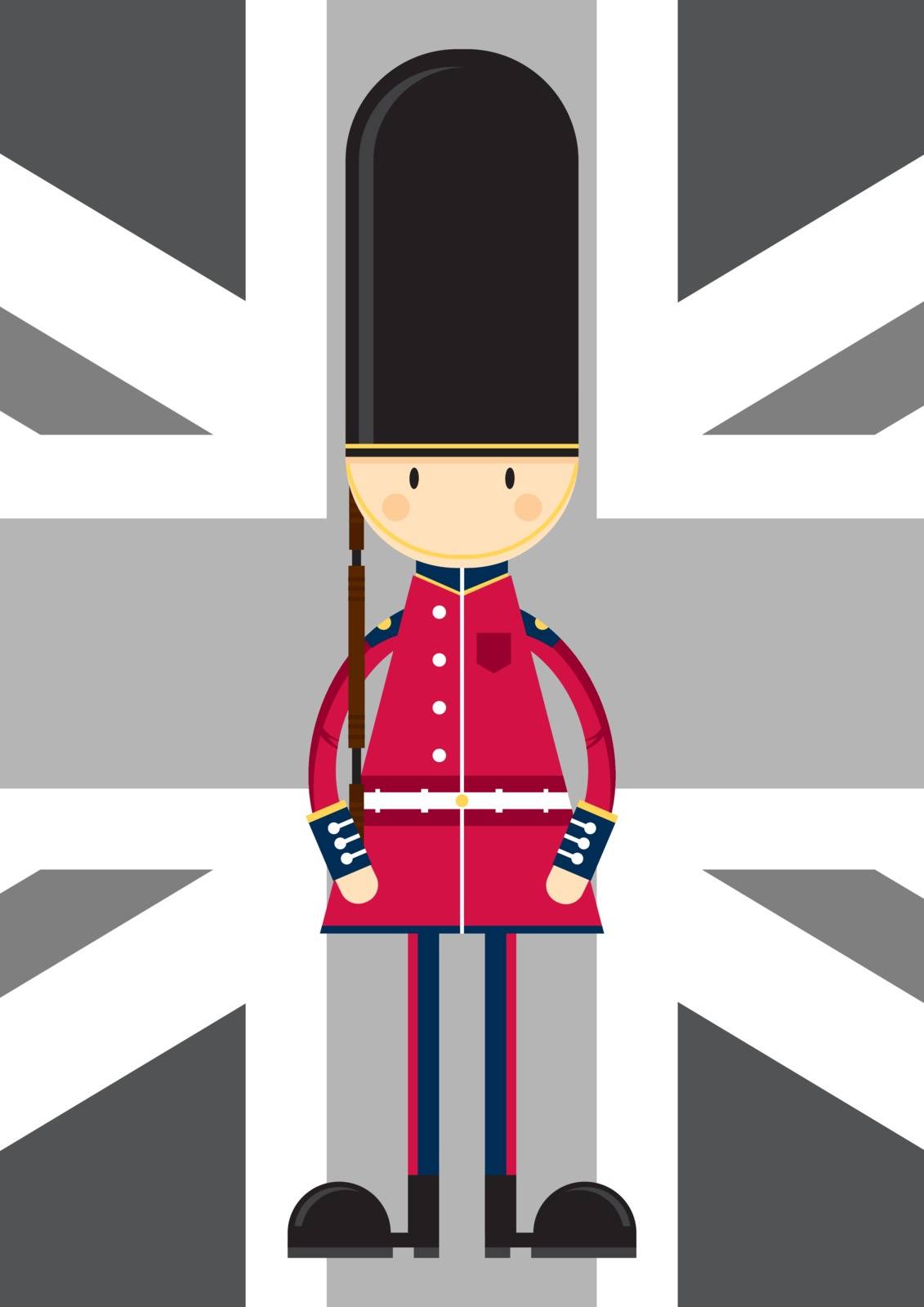 Cartoon British Queen’s Guard by markmurphycreative