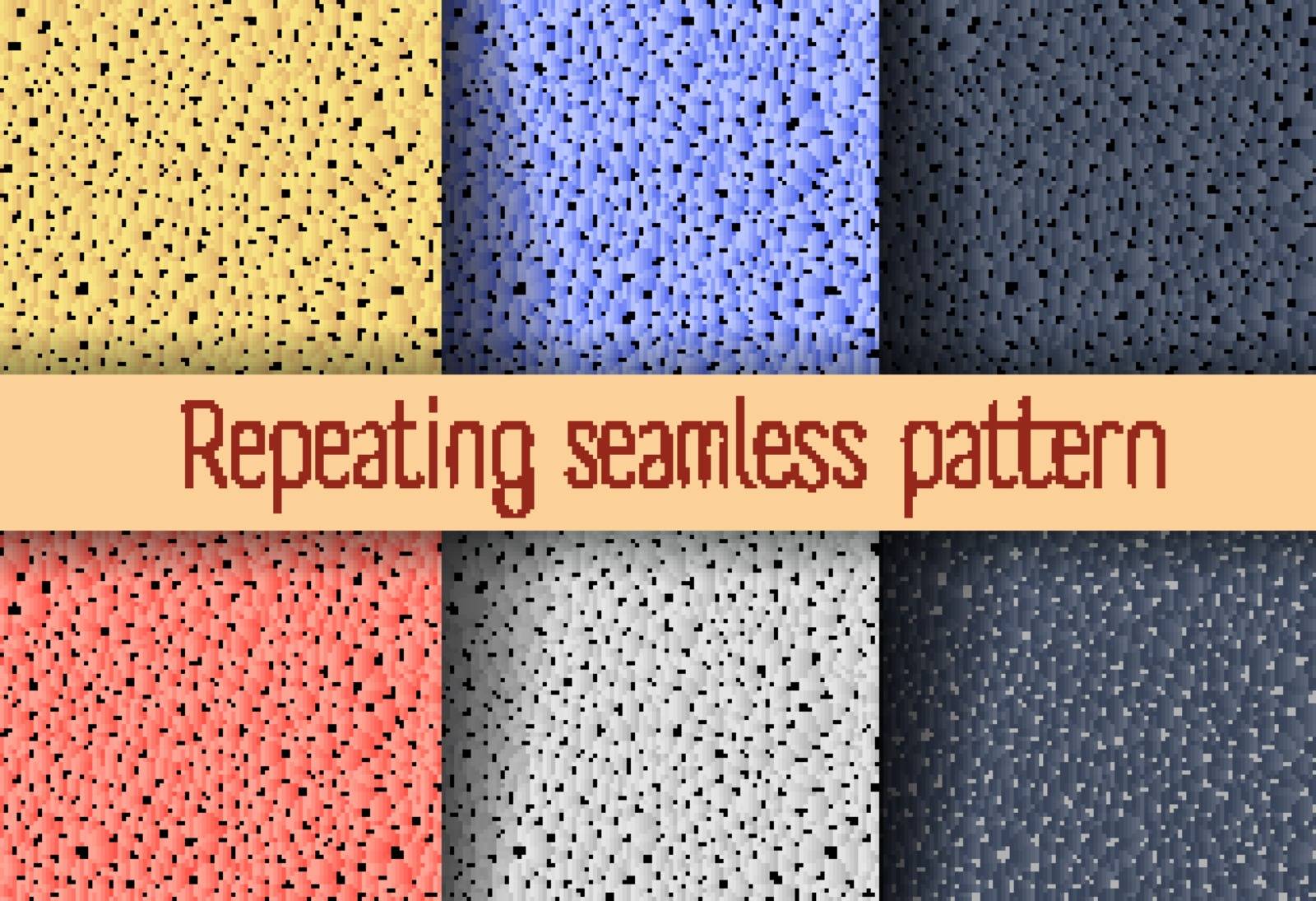 Set of abstract seamless repeating background
